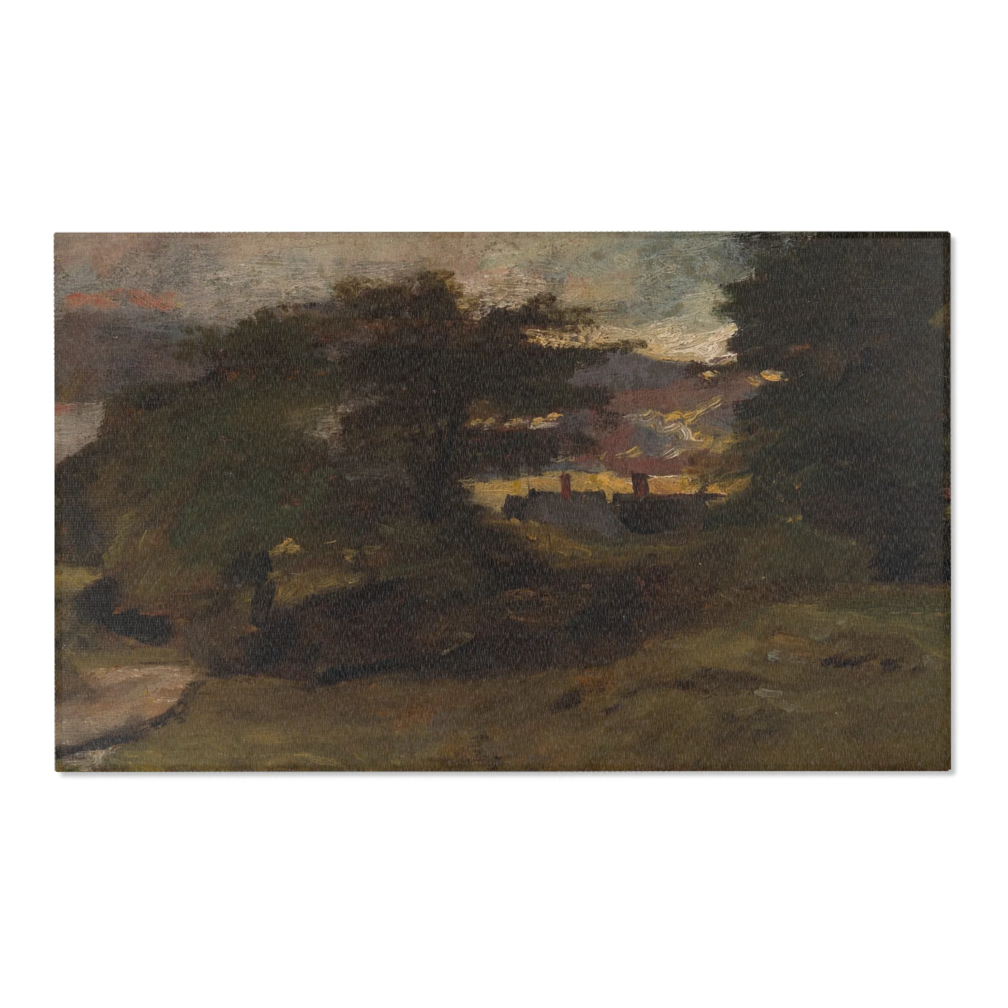 John Constable - Landscape with Cottages | Area Rug - Image 5