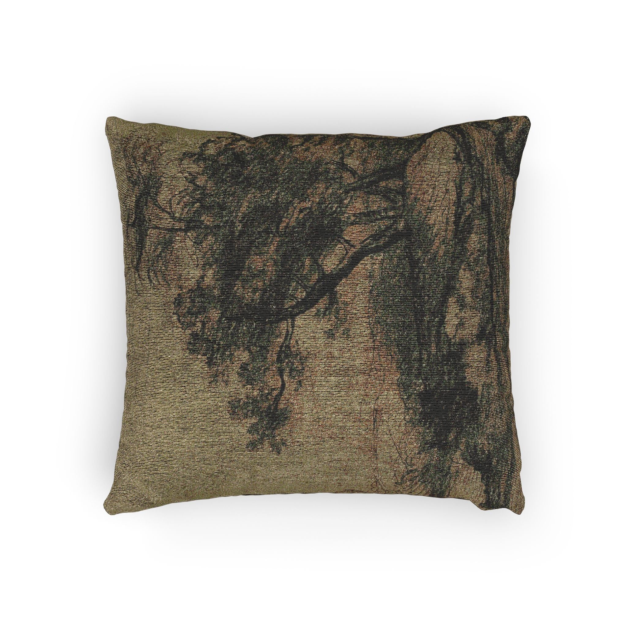 John Constable - River Bank with Trees (recto); Herd of Cattle Beneath Trees, with Inset Sketch of Landscape (verso) | Woven Pillow - Image 4