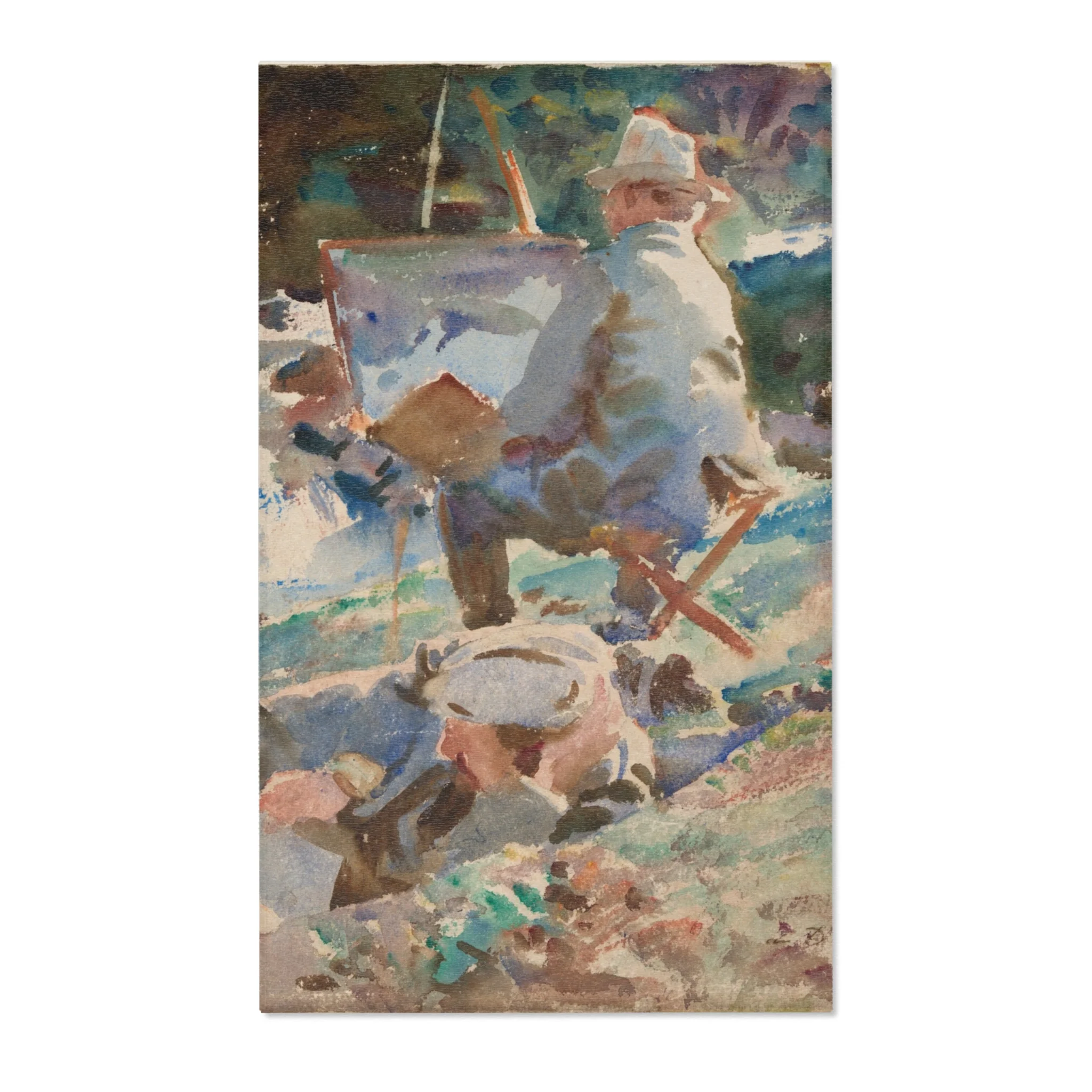 John Singer Sargent - An Artist at His Easel | Area Rug - Image 2