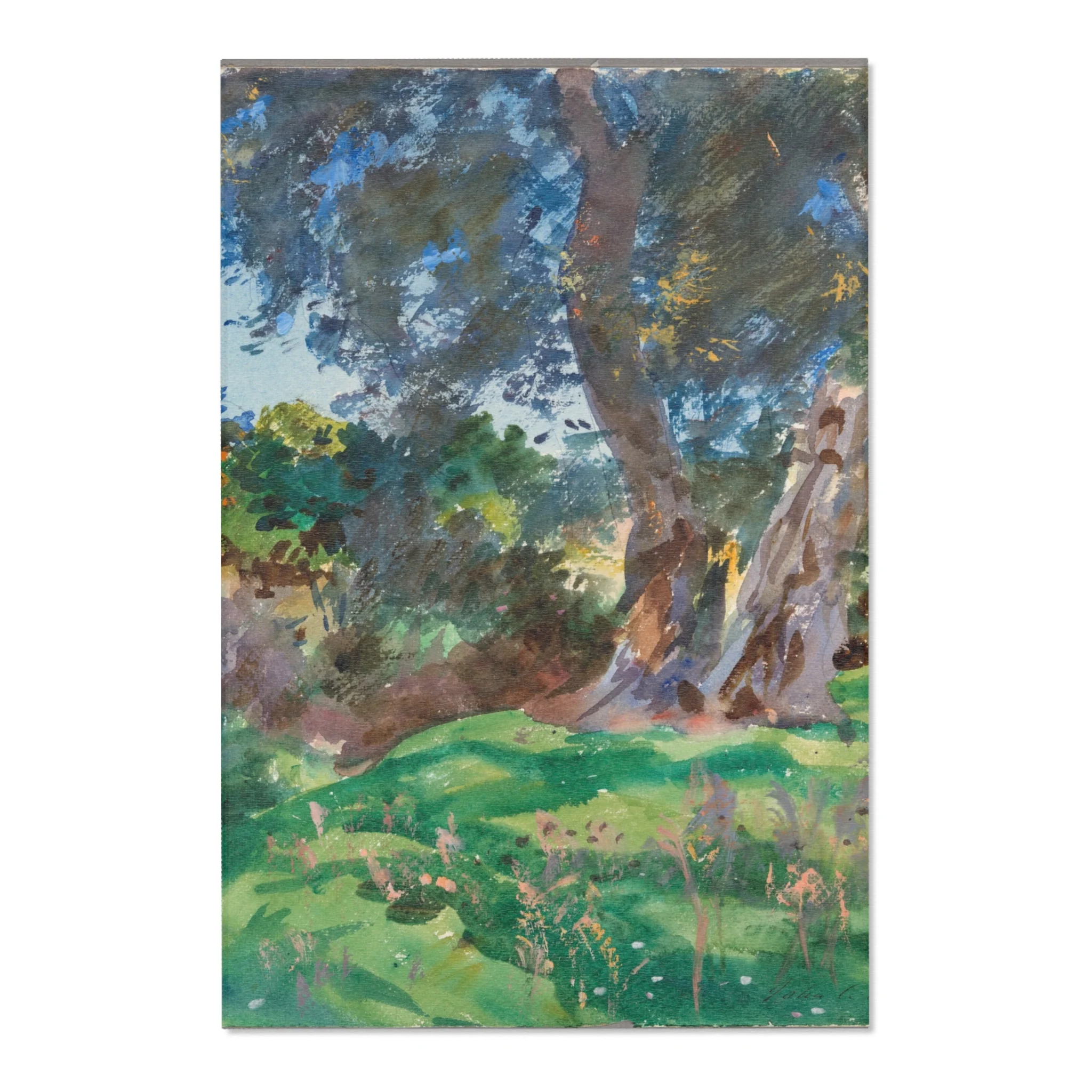 John Singer Sargent - Olive Trees, Corfu | Area Rug - Image 3