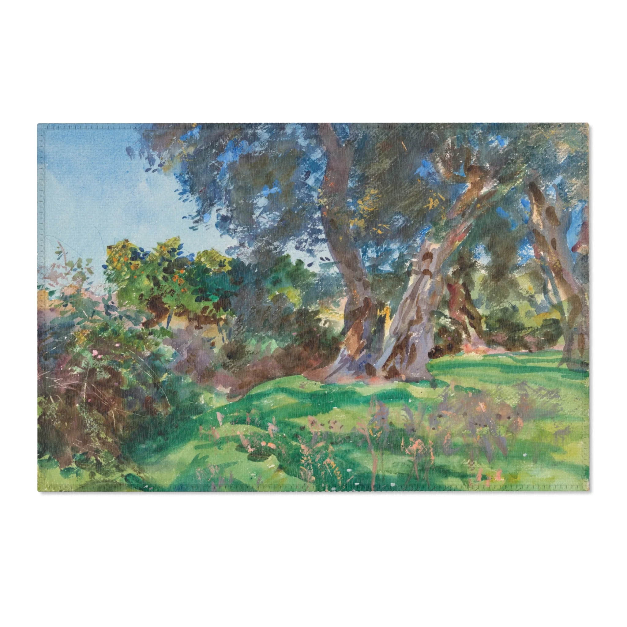 John Singer Sargent - Olive Trees, Corfu | Area Rug - Image 4