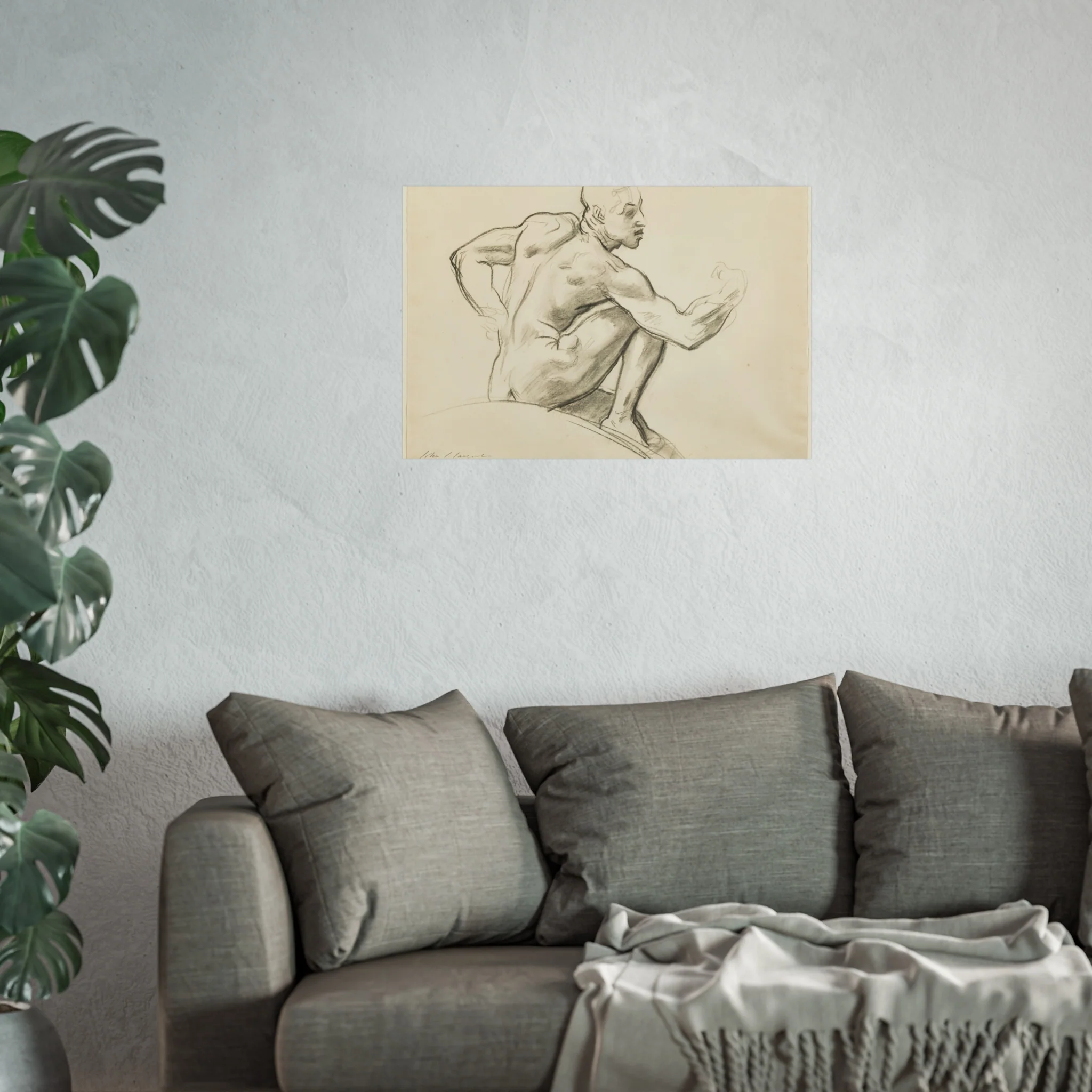 John Singer Sargent - Seated Male Nude | Fine Art Poster - Image 11