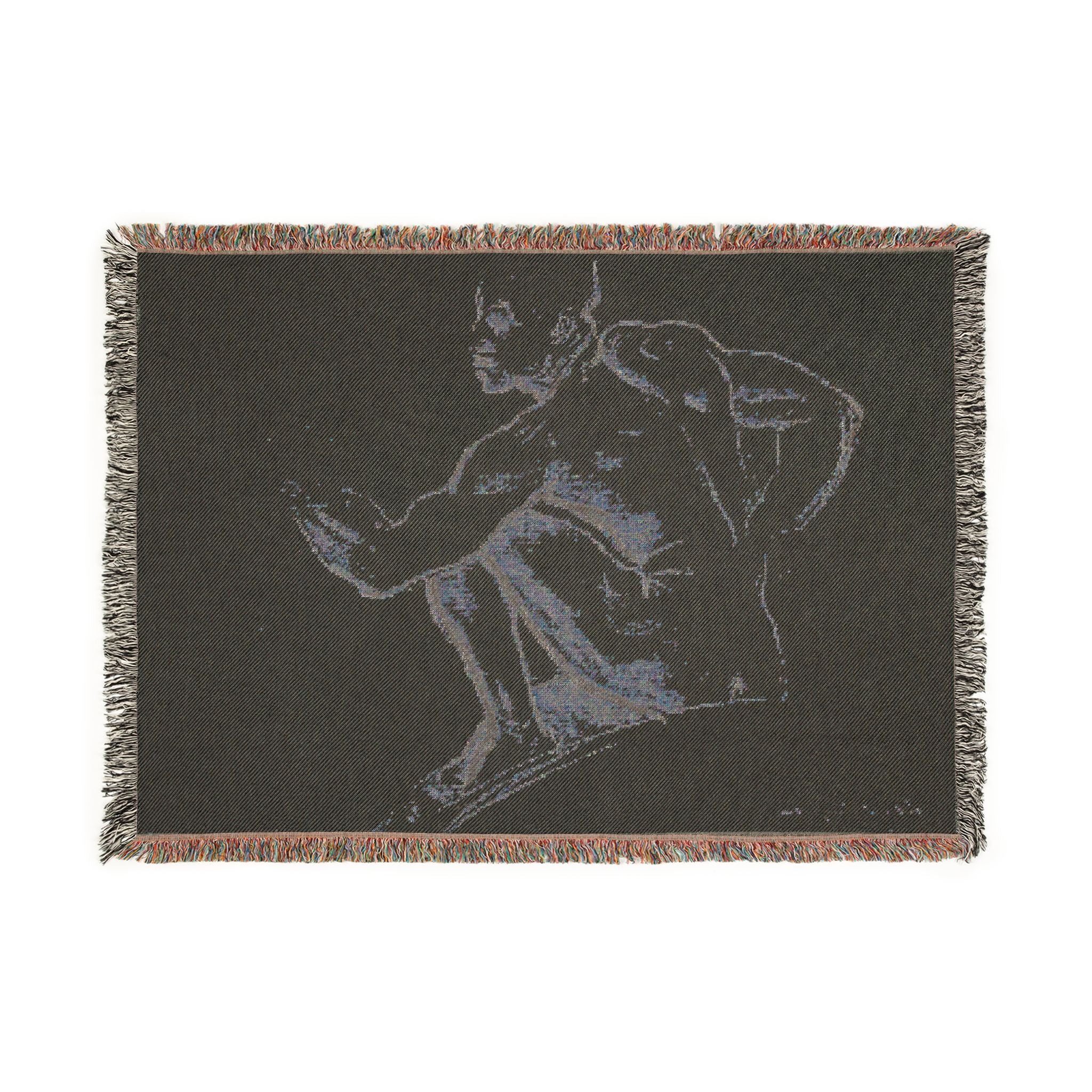 John Singer Sargent - Seated Male Nude | Woven Tapestry Blanket - Image 4