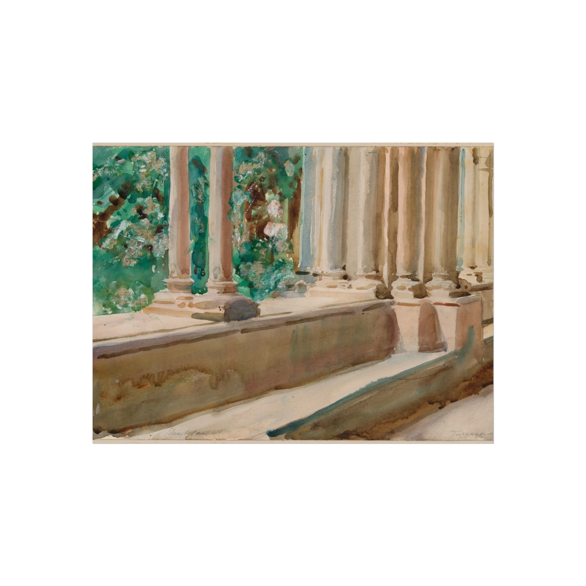 John Singer Sargent - Tarragona Terrace and Garden | Fine Art Poster - Image 3