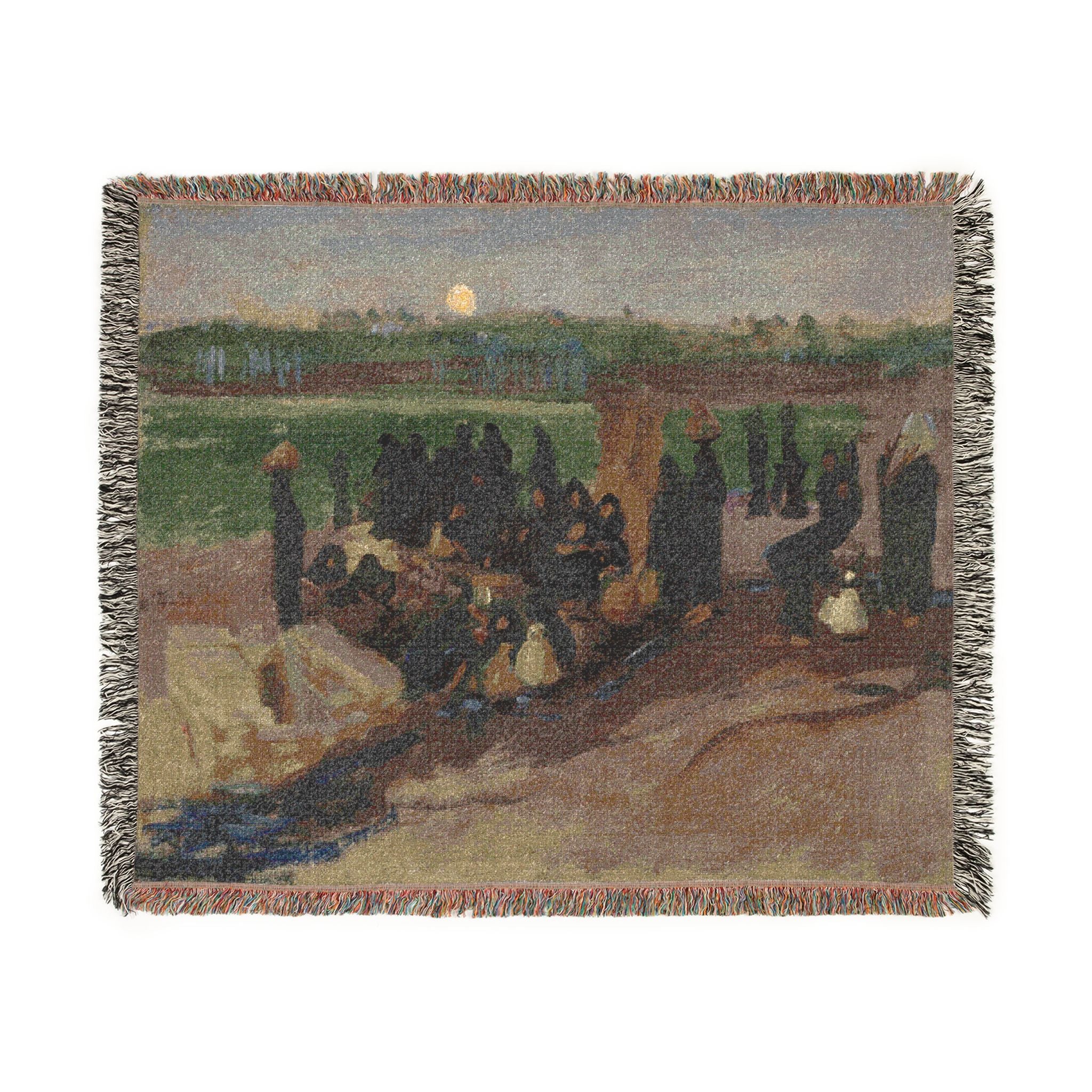 John Singer Sargent - Water Carriers on the Nile | Woven Tapestry Blanket - Image 8