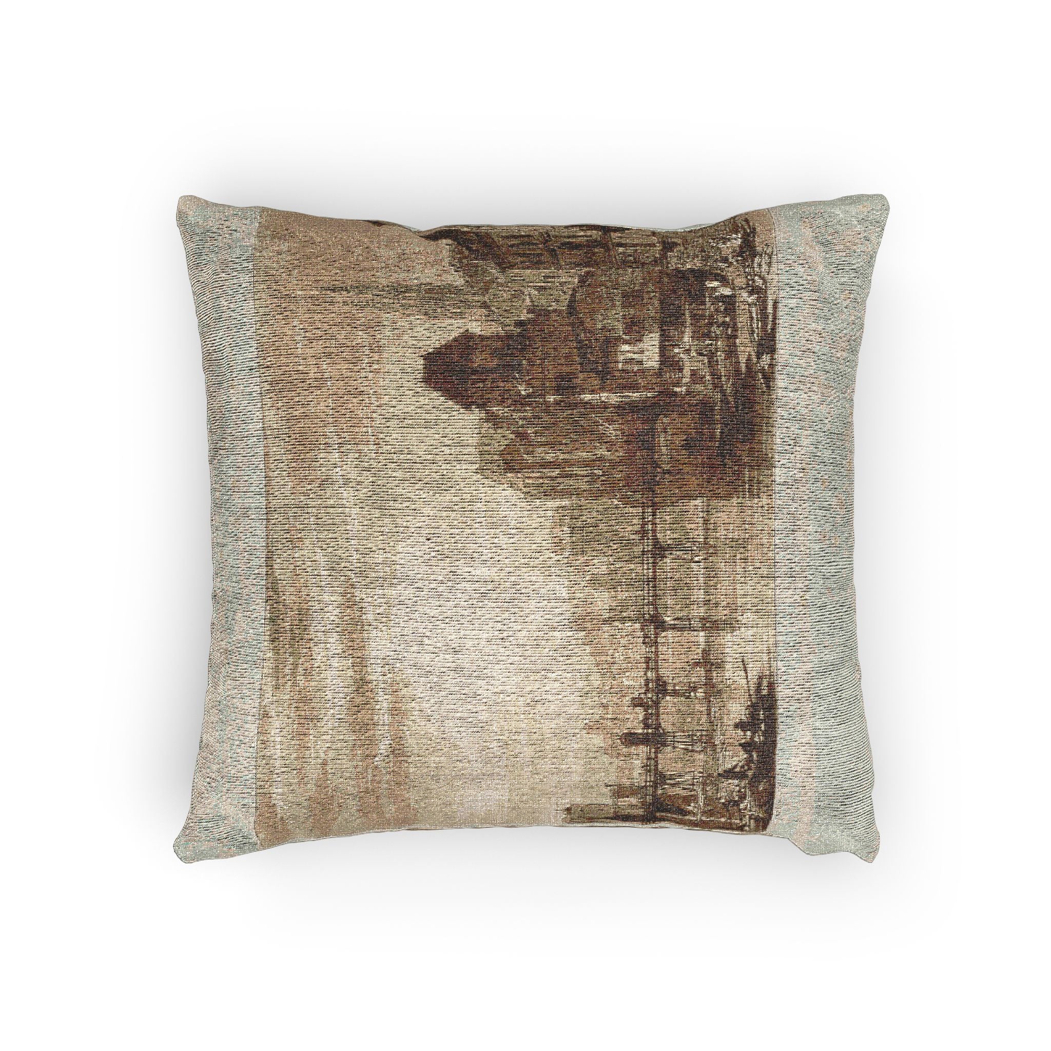 Joseph Mallord William Turner - Basle, plate 5 from Liber Studiorum | Woven Pillow - Image 4