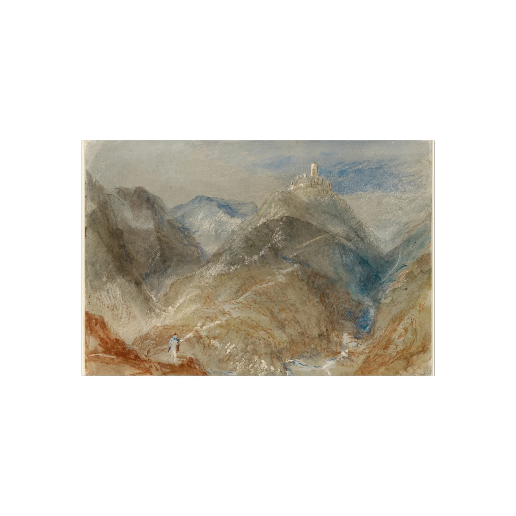 Joseph Mallord William Turner - Castle on Height near Geneva | Fine Art Poster - Image 4