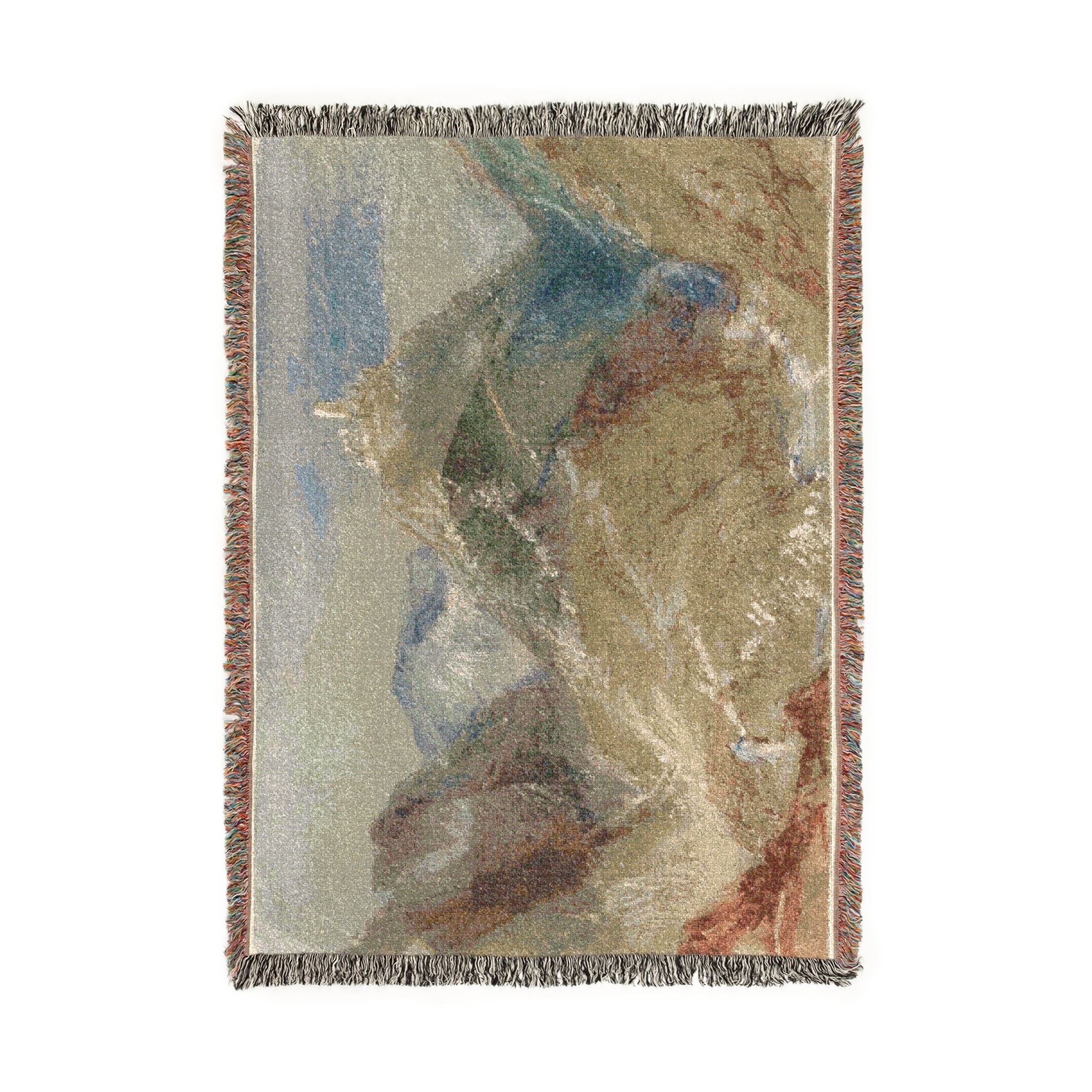 Joseph Mallord William Turner - Castle on Height near Geneva | Woven Tapestry Blanket - Image 6
