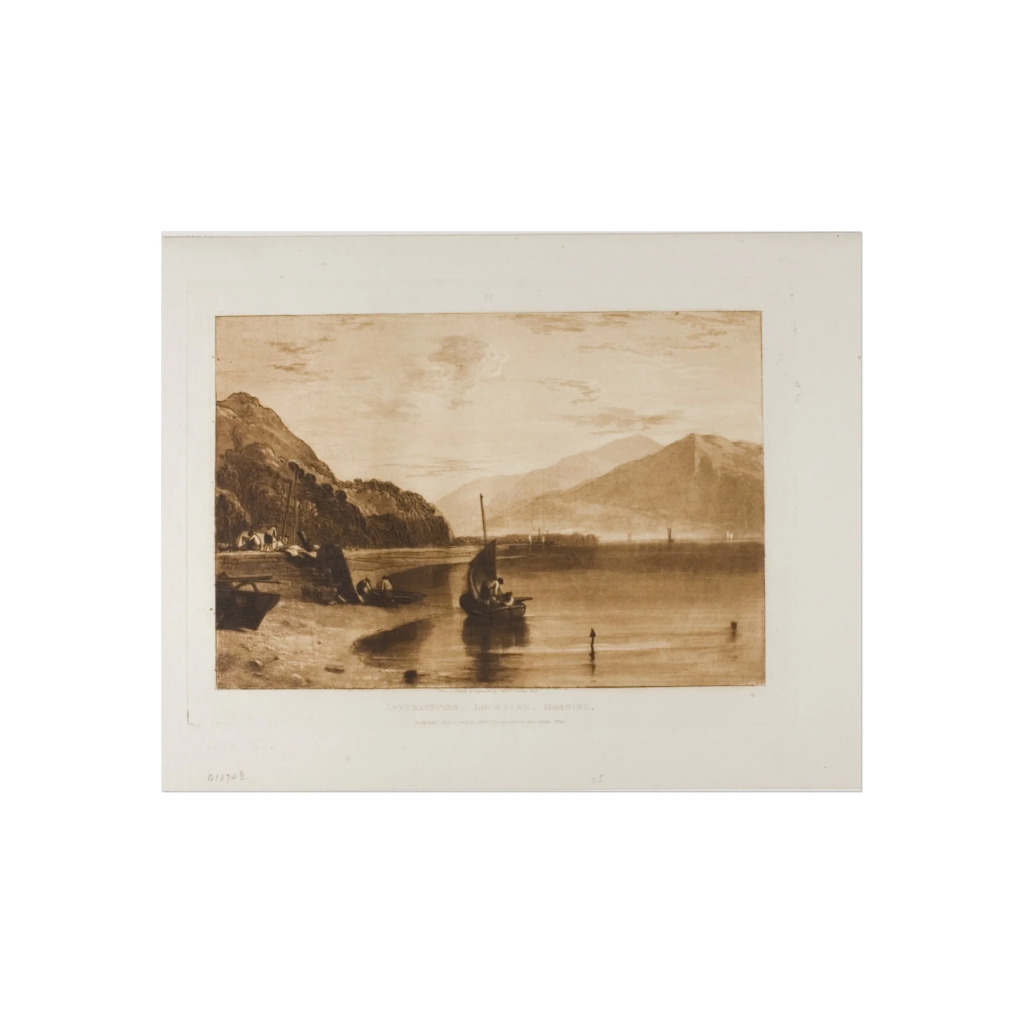 Joseph Mallord William Turner - Inverary Pier Loch Fyne, Morning | Fine Art Poster - Image 2