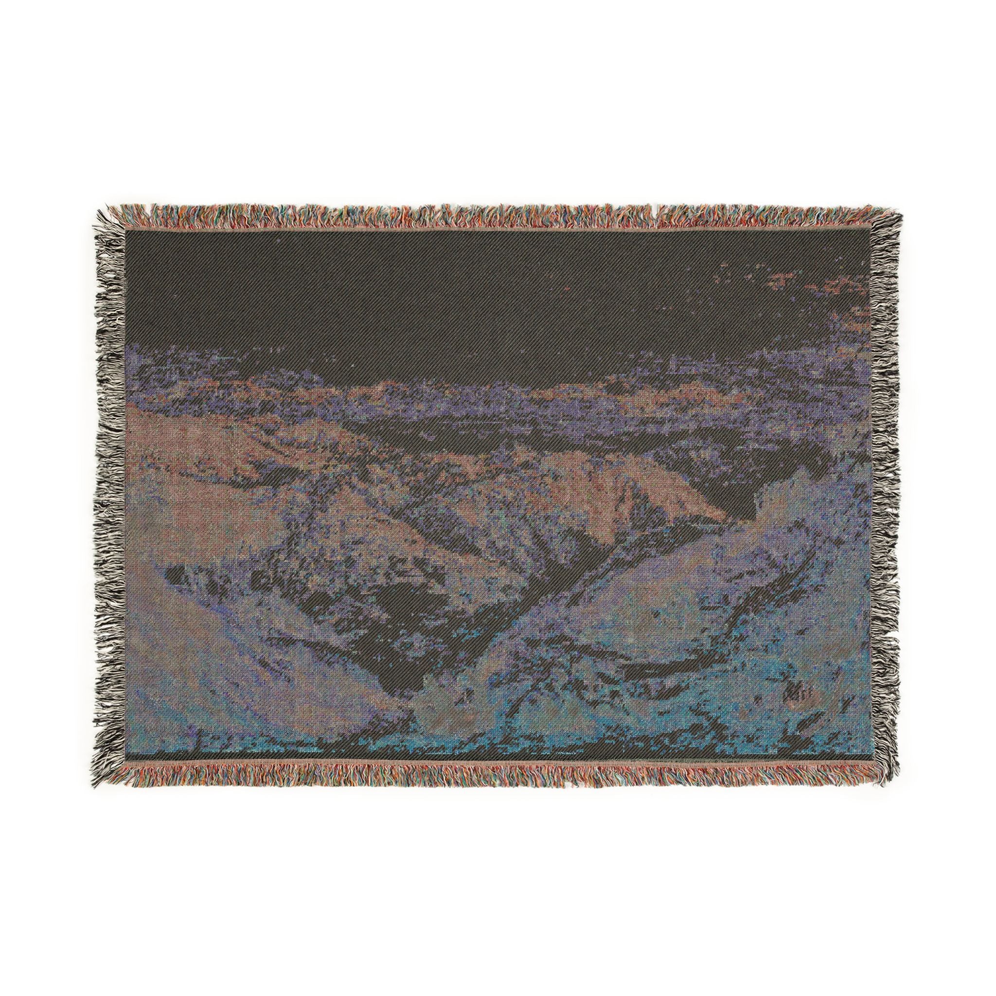 Joseph Mallord William Turner - Mussooree and the Dhoon from Landour | Woven Tapestry Blanket - Image 4