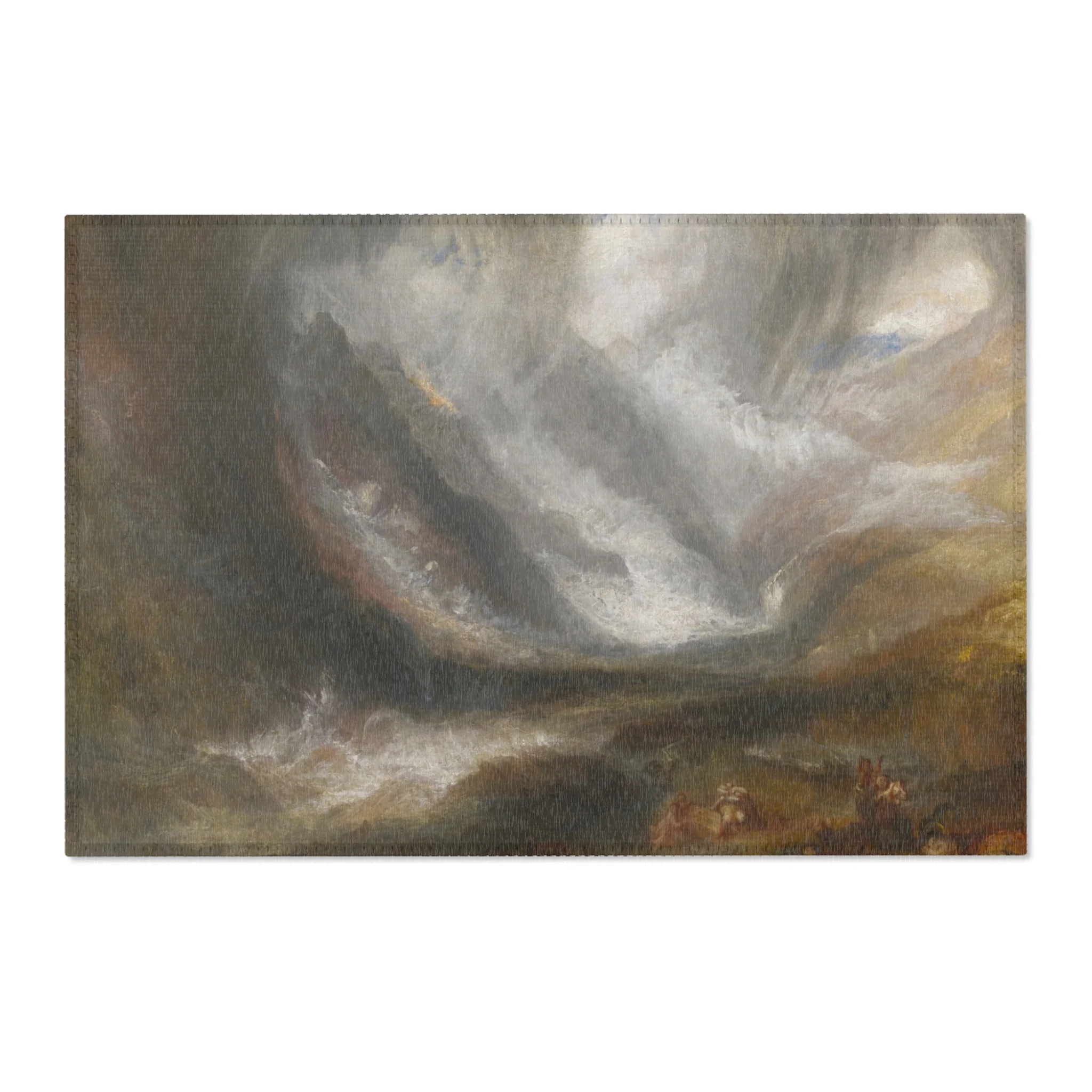 Joseph Mallord William Turner - Valley of Aosta Snowstorm, Avalanche, and Thunderstorm | Area Rug - Image 4