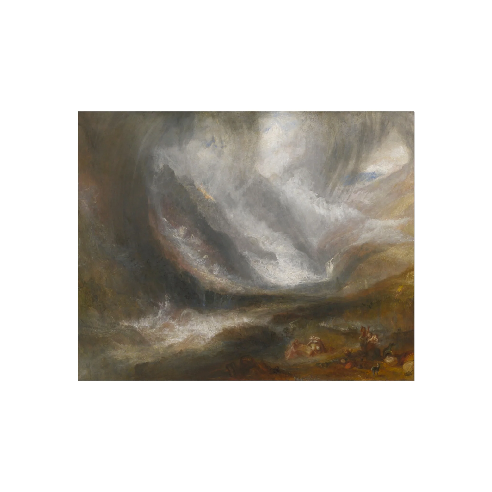 Joseph Mallord William Turner - Valley of Aosta Snowstorm, Avalanche, and Thunderstorm | Fine Art Poster - Image 2