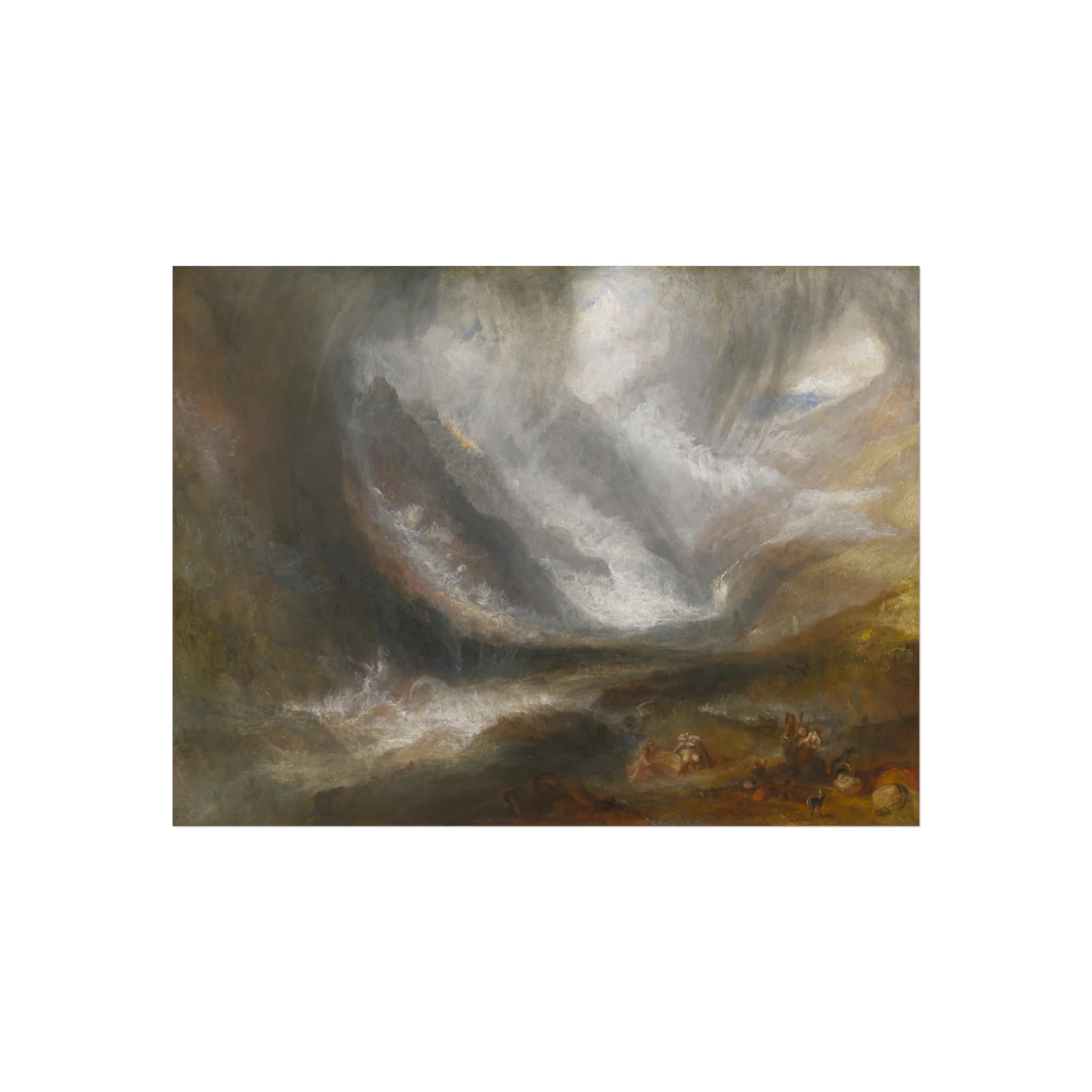 Joseph Mallord William Turner - Valley of Aosta Snowstorm, Avalanche, and Thunderstorm | Fine Art Poster - Image 3