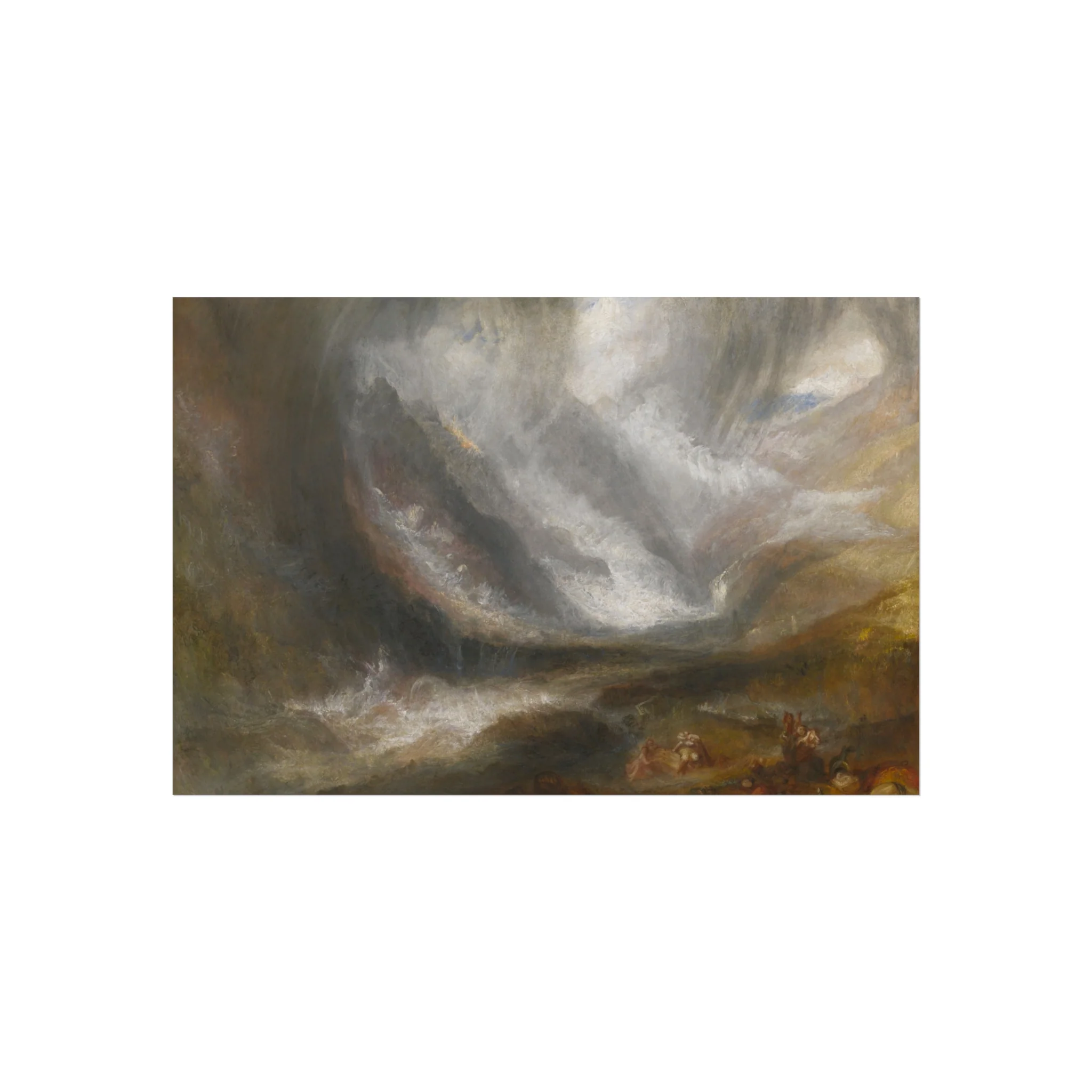 Joseph Mallord William Turner - Valley of Aosta Snowstorm, Avalanche, and Thunderstorm | Fine Art Poster - Image 4