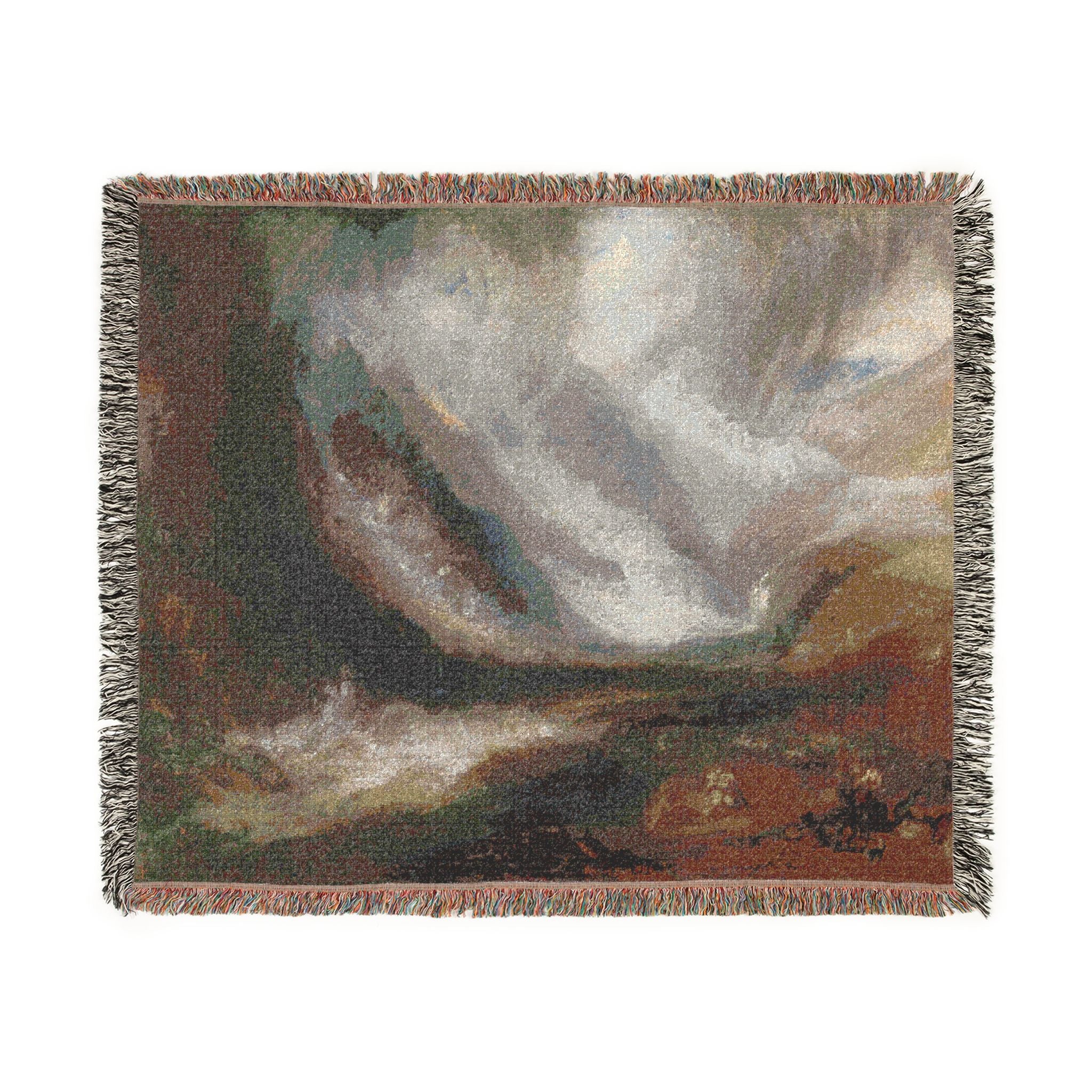 Joseph Mallord William Turner - Valley of Aosta Snowstorm, Avalanche, and Thunderstorm | Woven Tapestry Blanket - Image 2
