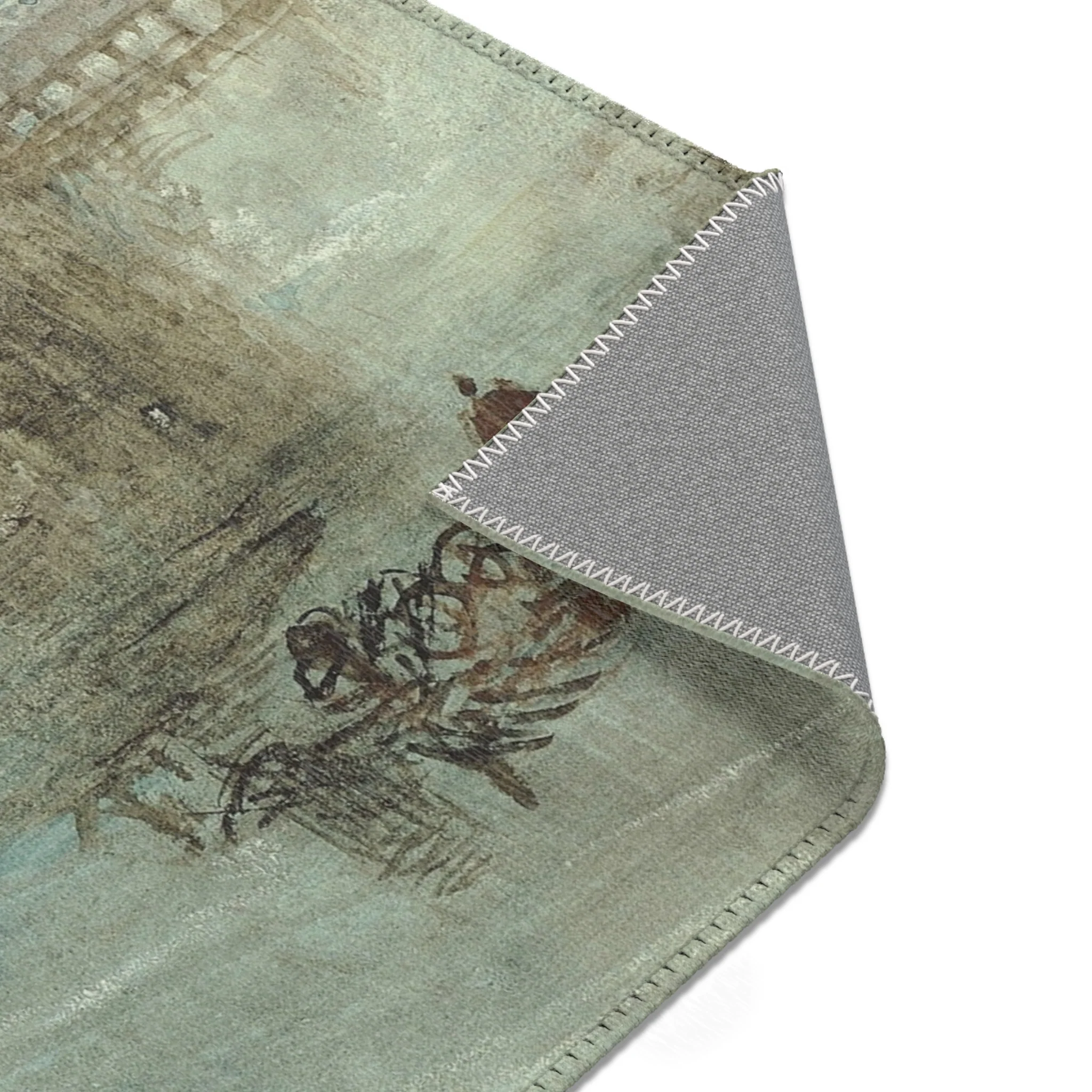 Joseph Mallord William Turner - View of Lucerne | Area Rug - Image 15