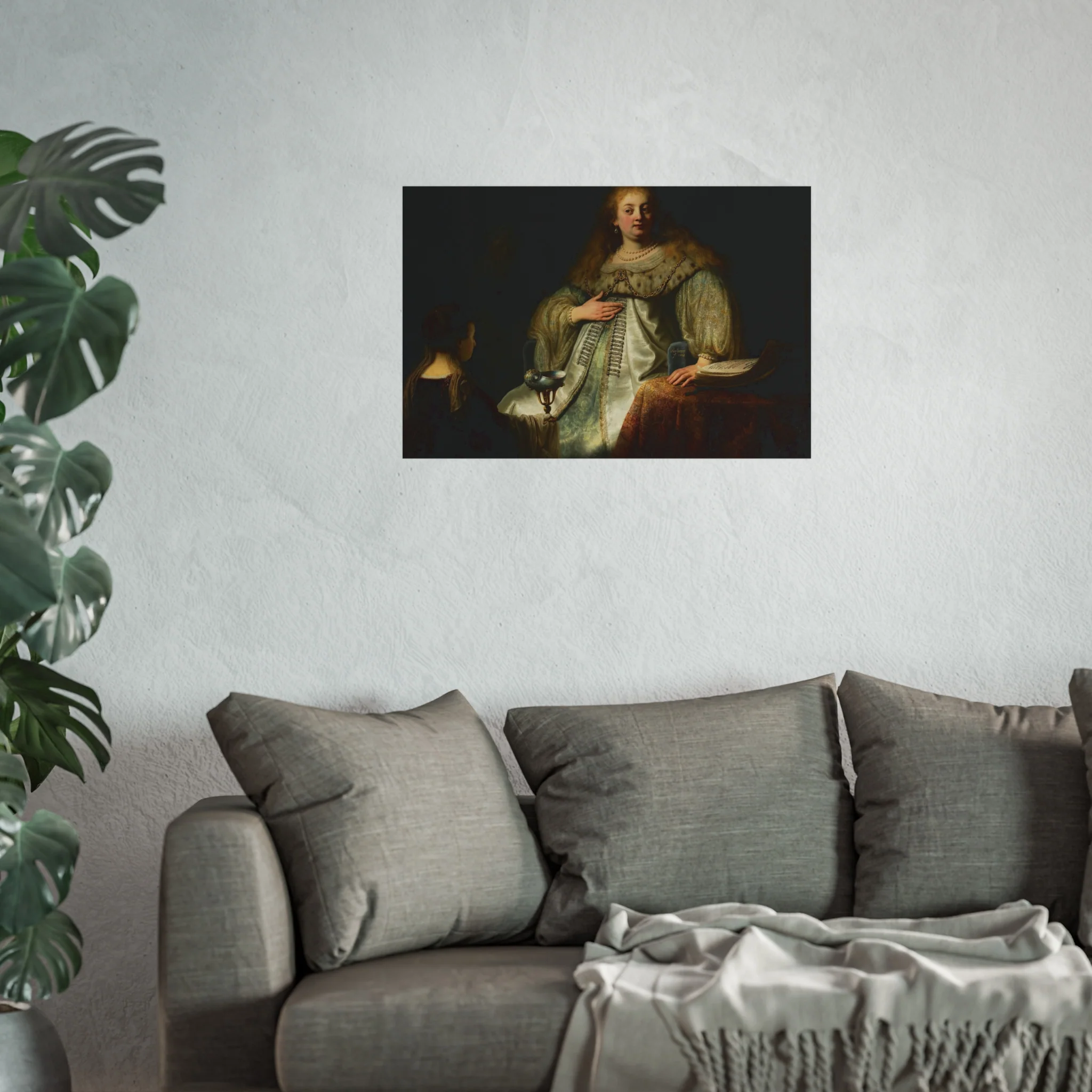 Judith at the Banquet of Holofernes (previously known as Artemisia), by Rembrandt, from Prado in Google Earth | Fine Art Poster - Image 11