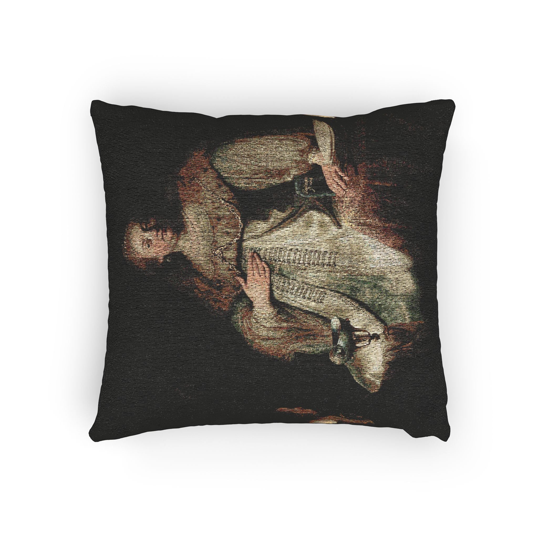 Judith at the Banquet of Holofernes (previously known as Artemisia), by Rembrandt, from Prado in Google Earth | Woven Pillow - Image 4