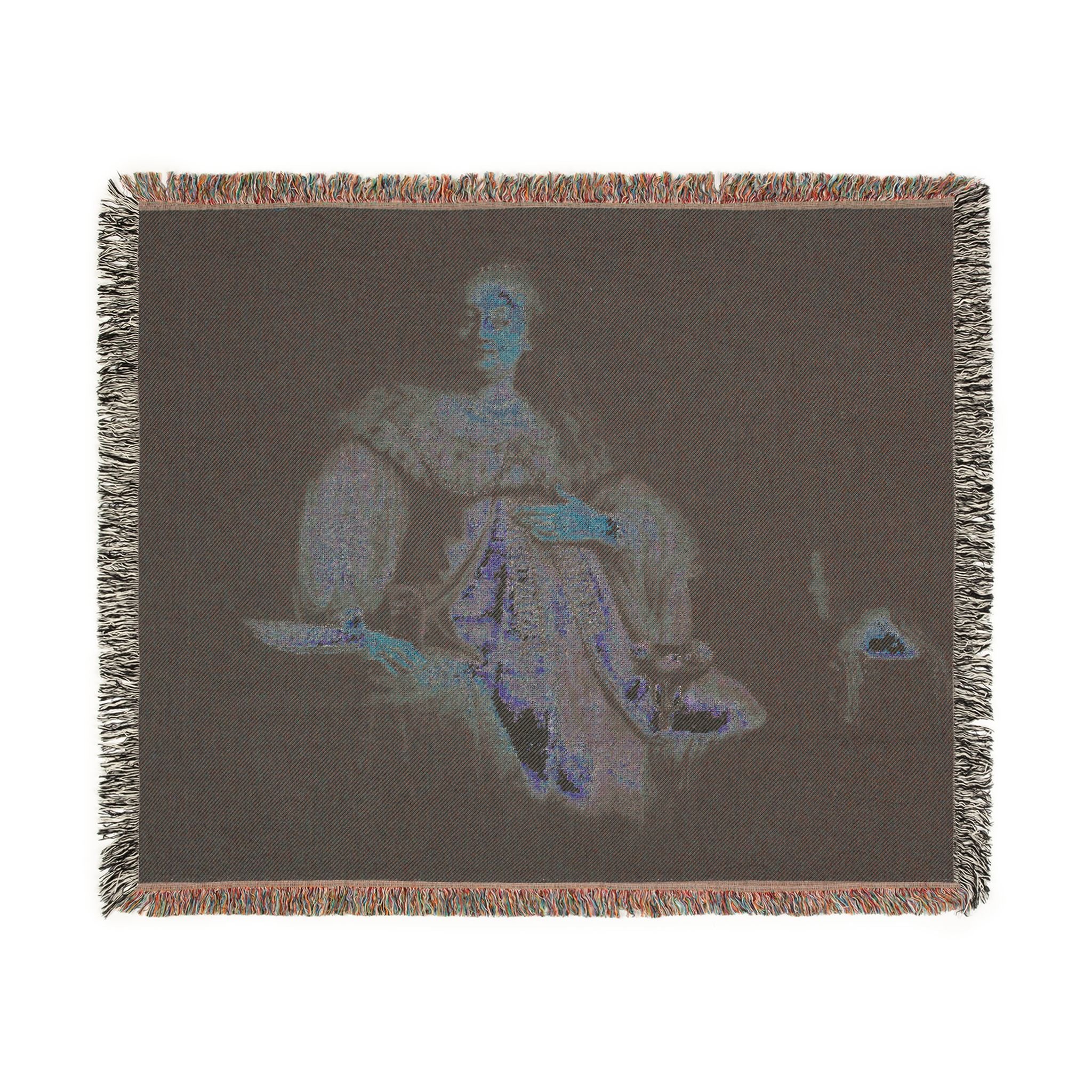 Judith at the Banquet of Holofernes (previously known as Artemisia), by Rembrandt, from Prado in Google Earth | Woven Tapestry Blanket - Image 8