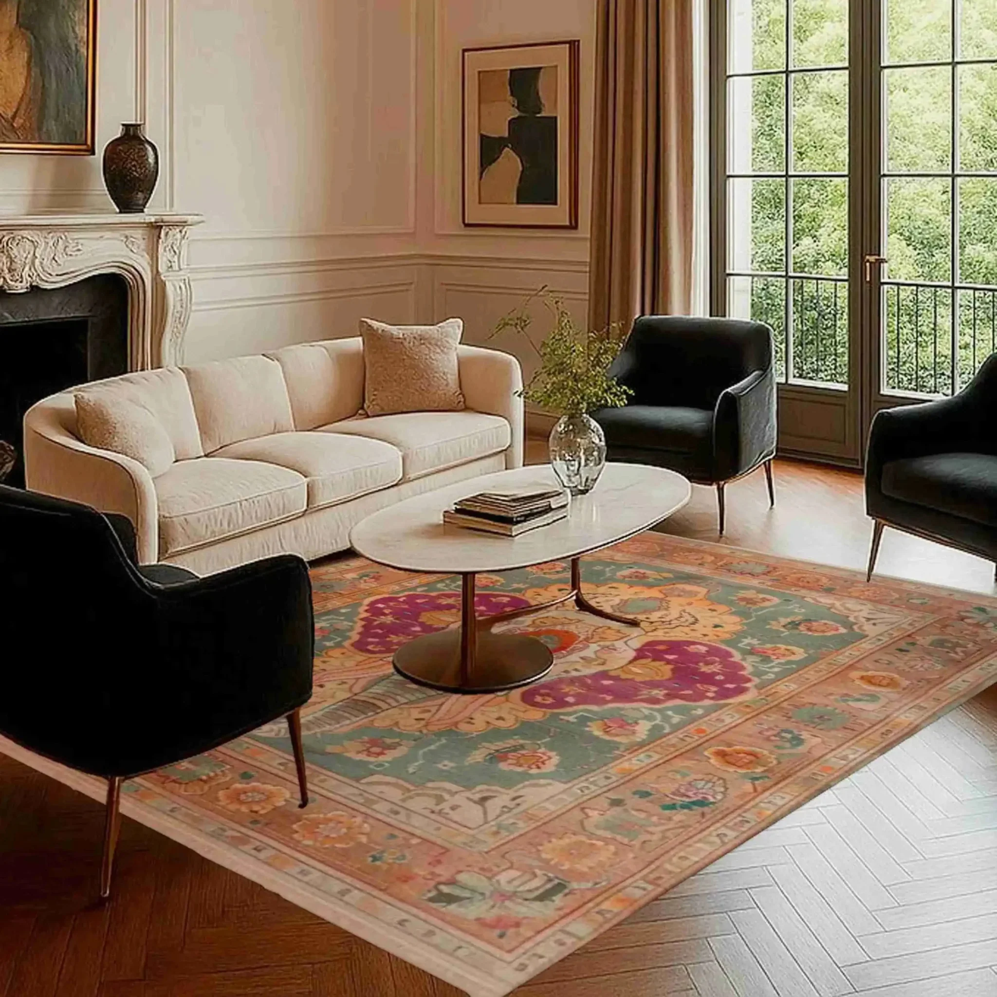 Jumbo Jubilee Hand Knotted Area Rug - Image 2
