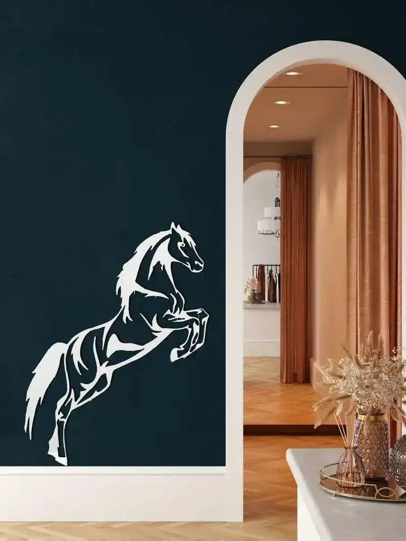 Jumping Horse Metal Wall Art - Image 5