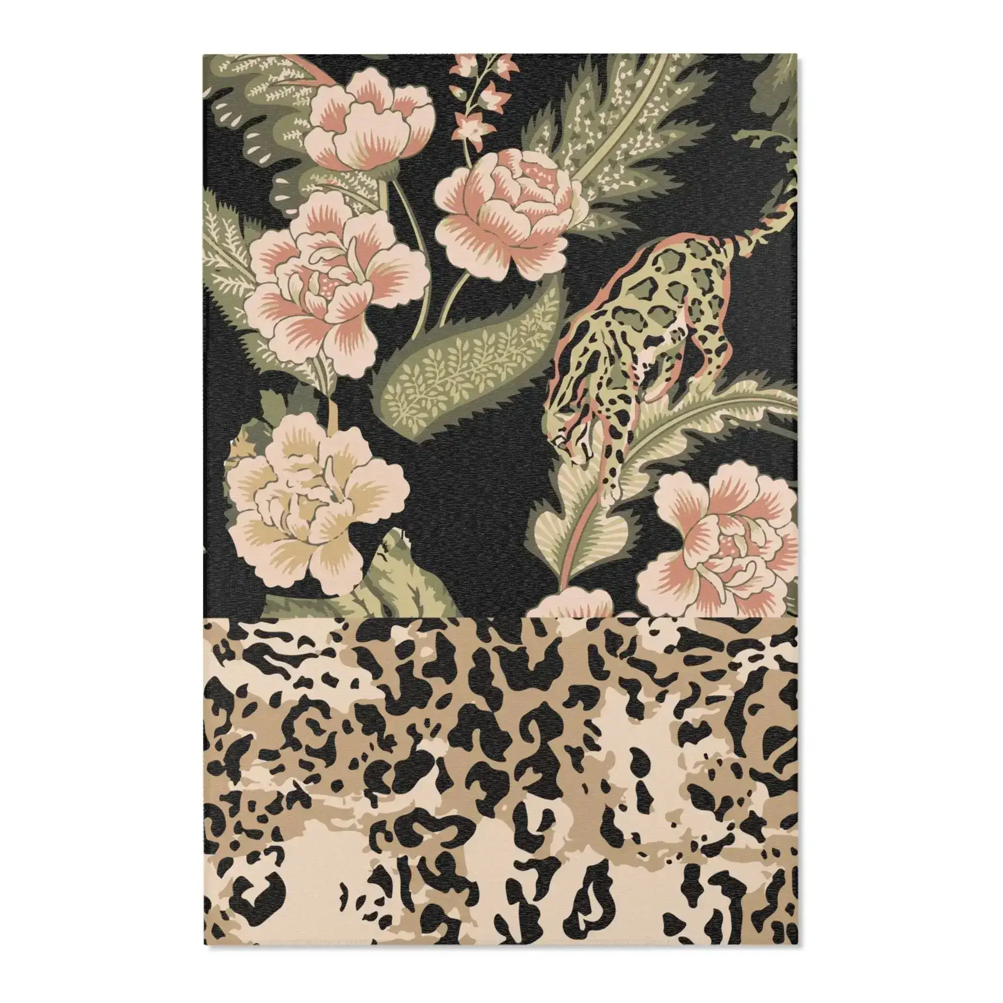 Jungle Drip Leopard Accent Rug - Image 3