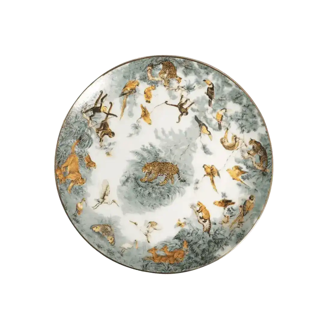 Jungle Leopard and Monkey Bone China - Image 3