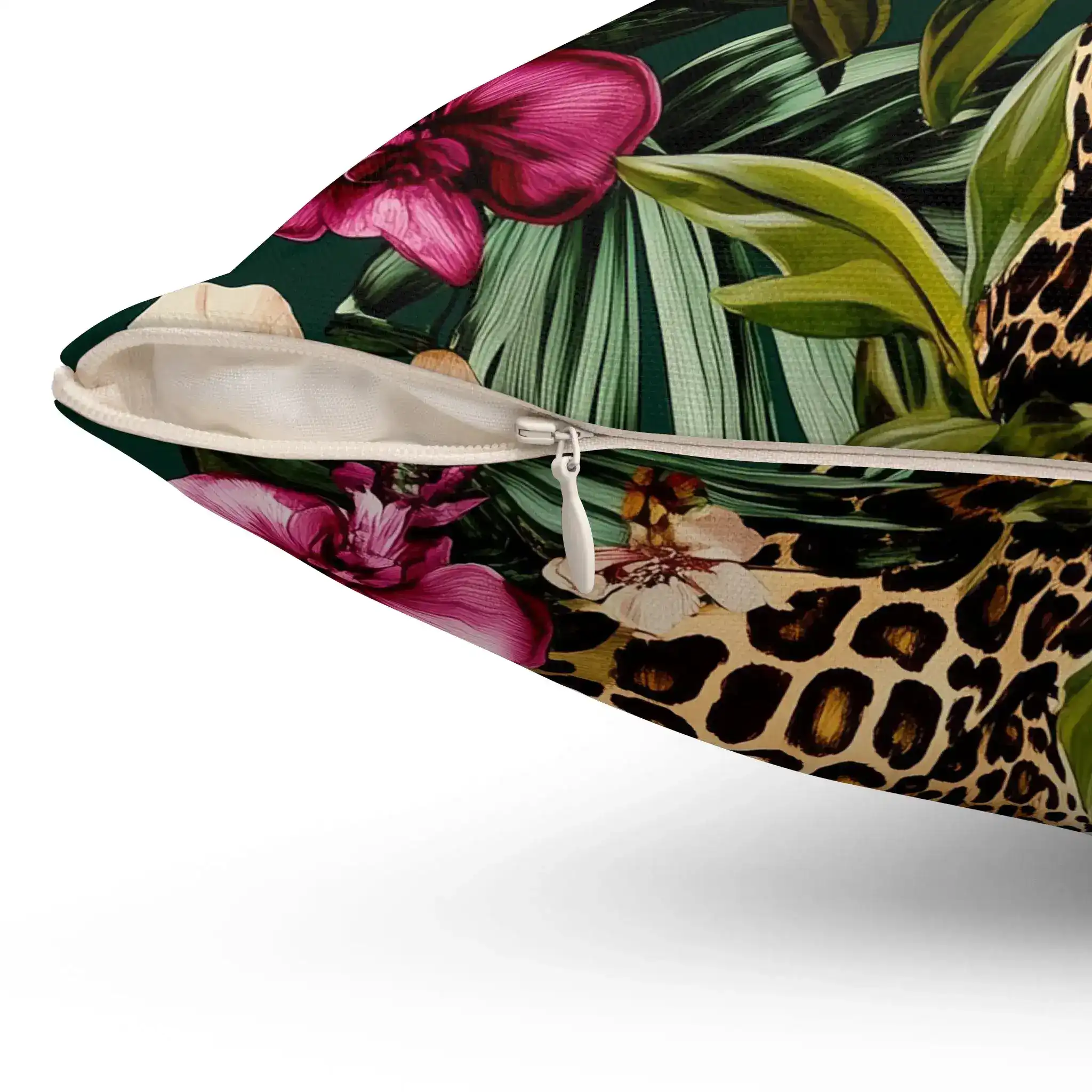 Jungle Majesty Leopard Throw Pillow - Image 3
