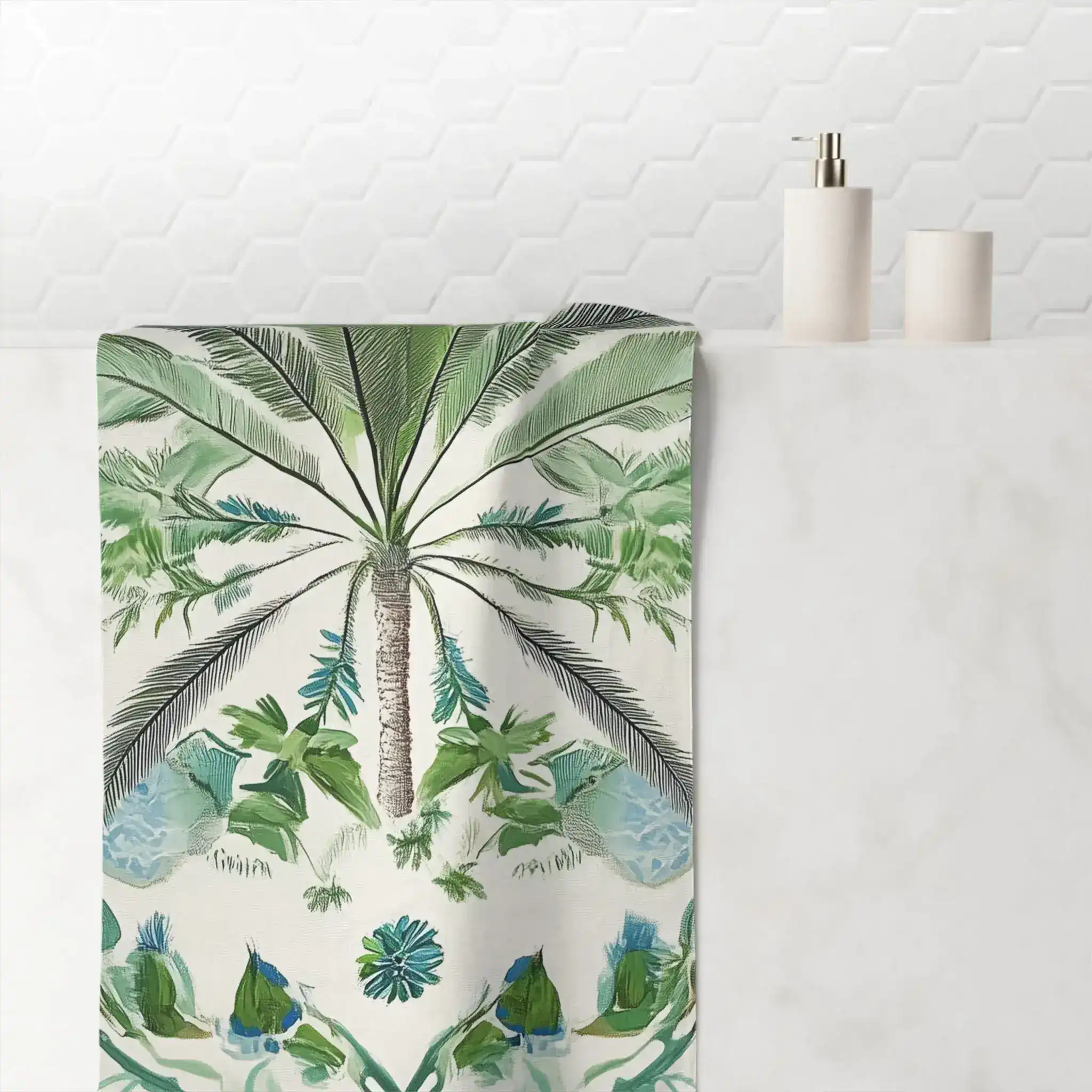 Jungle Treasures Palm Bath Towel - Image 4