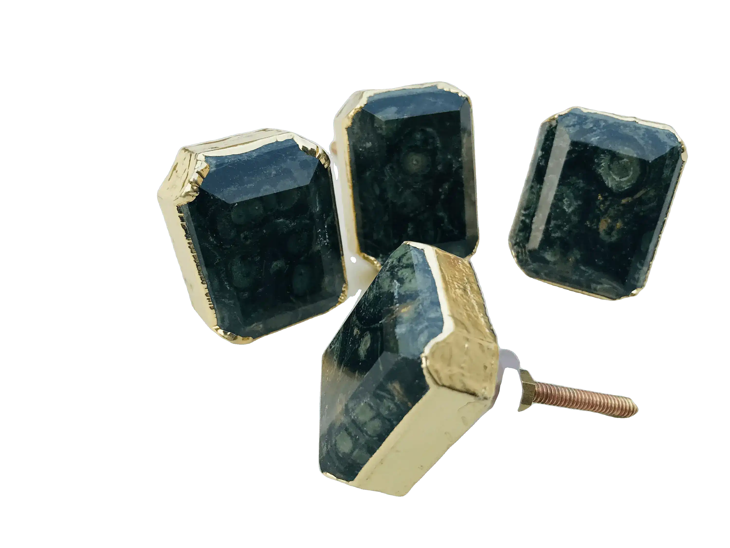 Kambaba Jasper Agate Cabinet Door Pull Handle - Set of 4 - Image 2