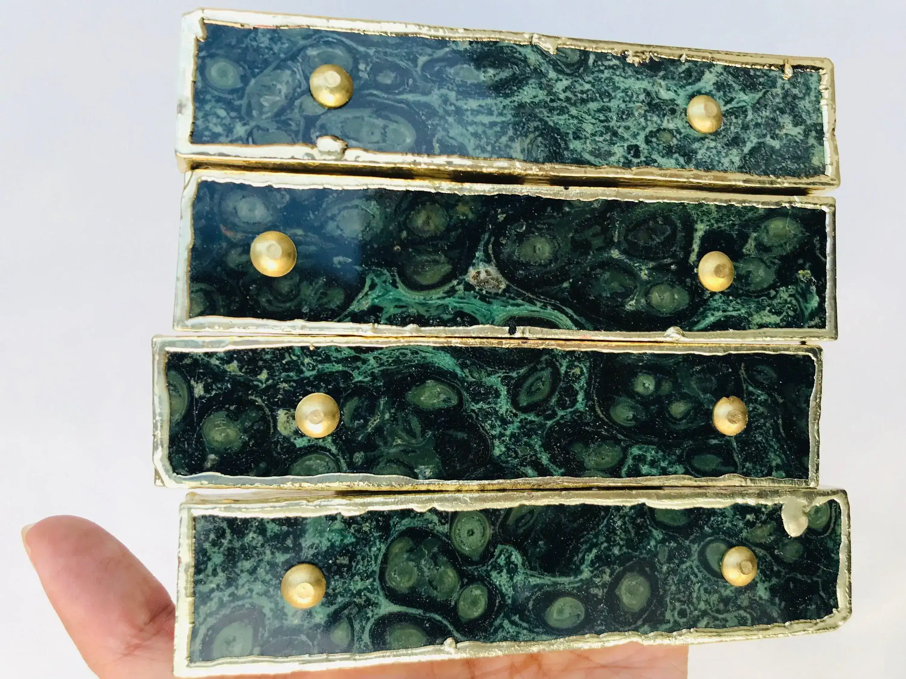 Kambaba Jasper Agate Cabinet Door Pull Handle - Set of 4 - Image 4