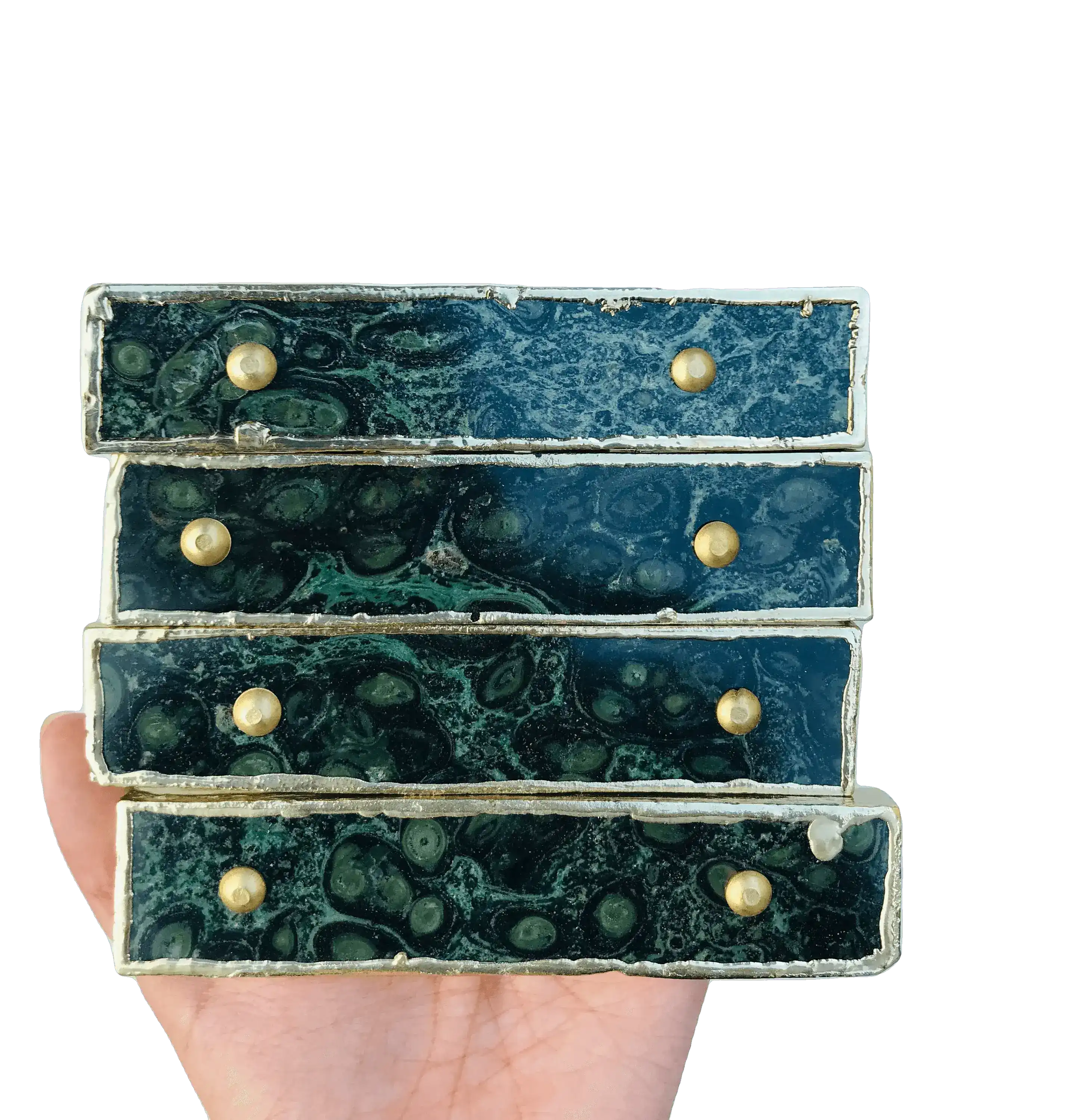 Kambaba Jasper Agate Cabinet Door Pull Handle - Set of 4 - Image 7