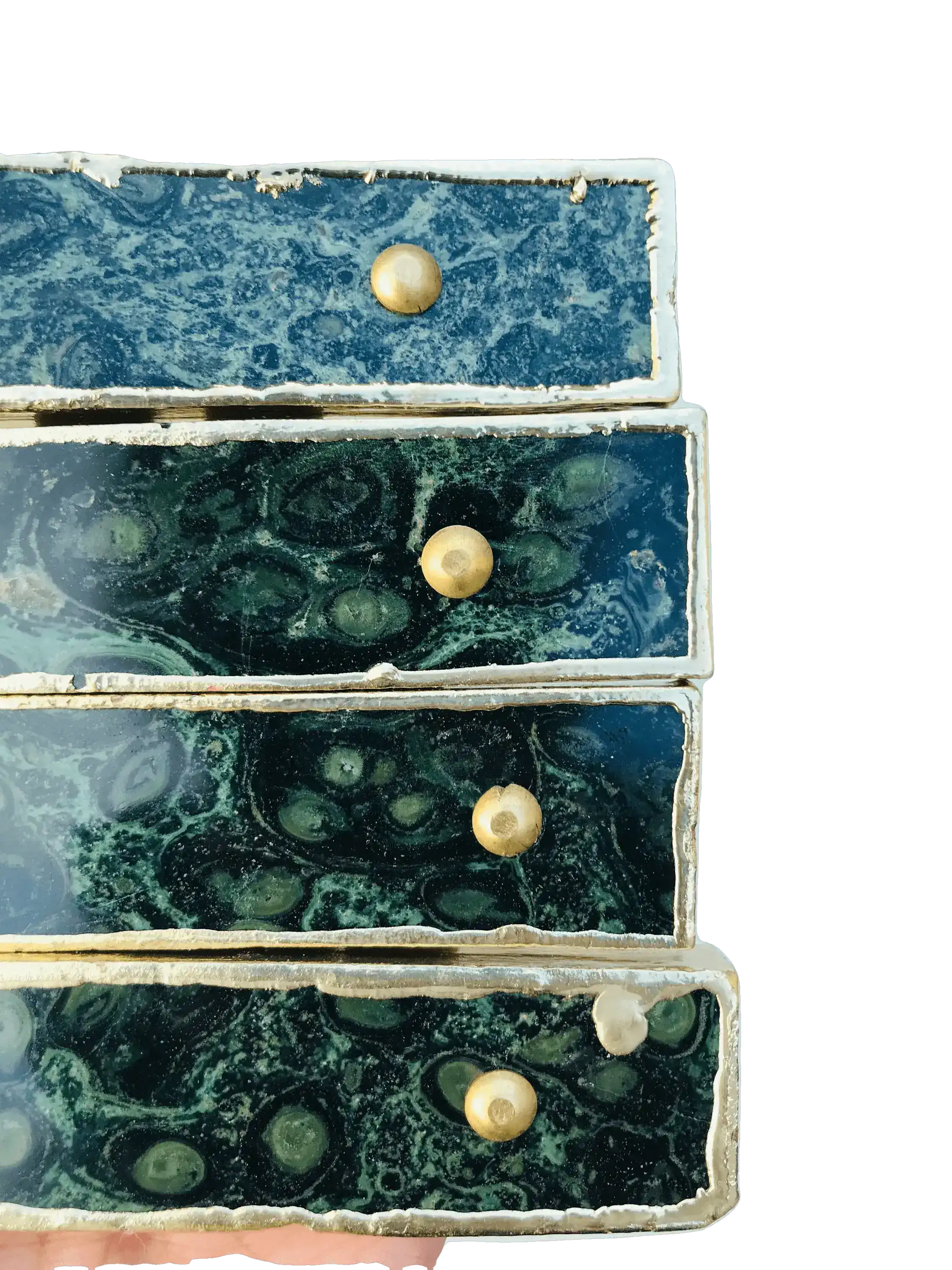 Kambaba Jasper Agate Cabinet Door Pull Handle - Set of 4 - Image 8