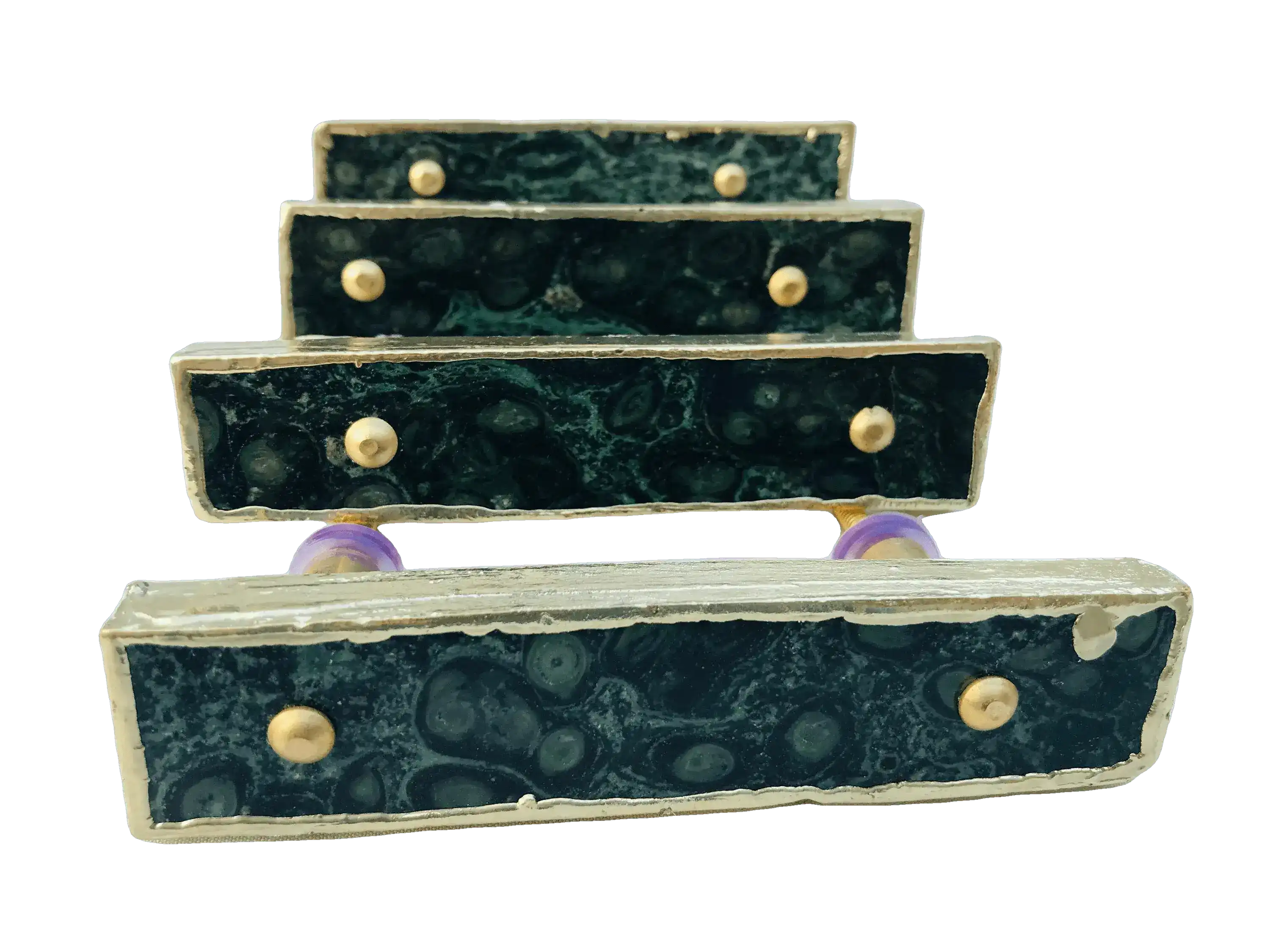 Kambaba Jasper Agate Cabinet Door Pull Handle - Set of 4 - Image 9