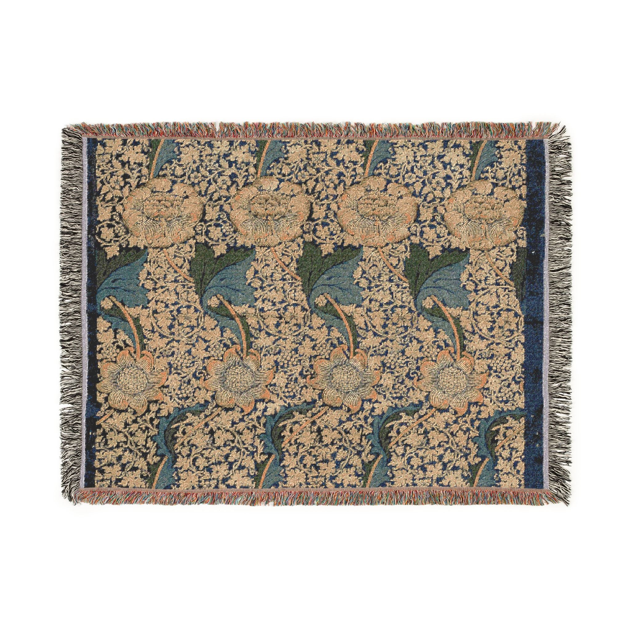 kennet-william-morris | Woven Tapestry Blanket - Image 10