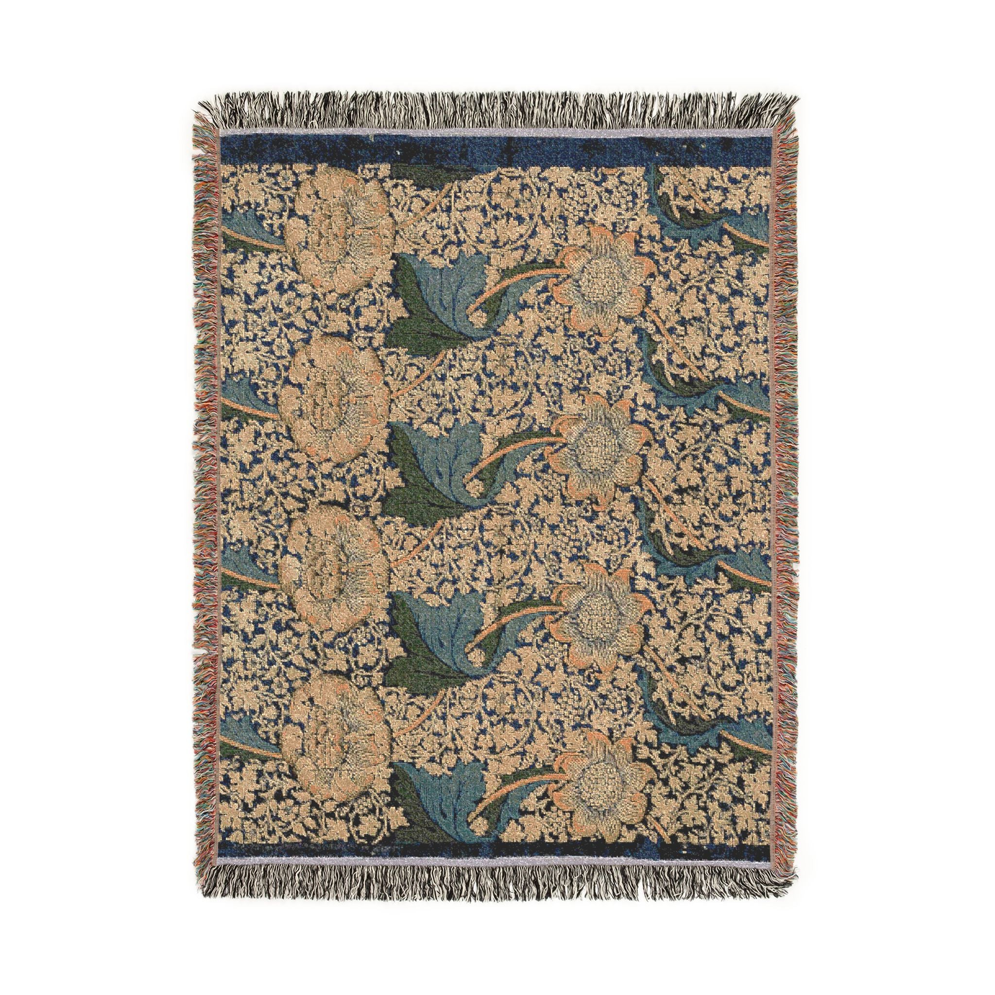 kennet-william-morris | Woven Tapestry Blanket - Image 11