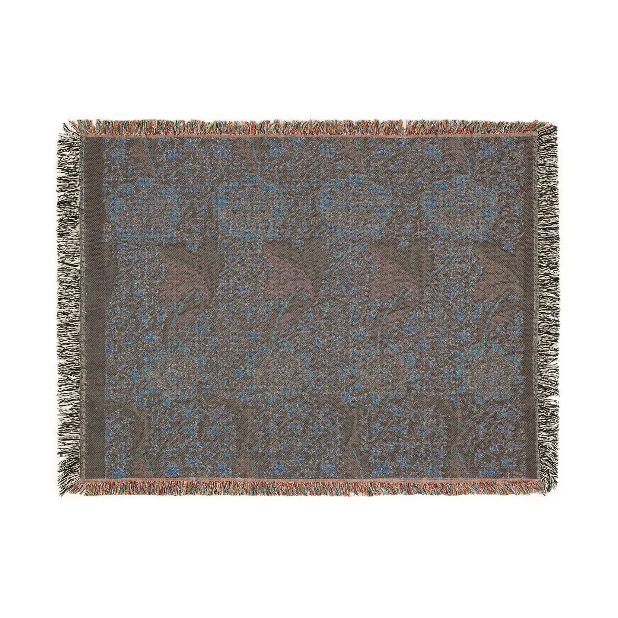 kennet-william-morris | Woven Tapestry Blanket - Image 12