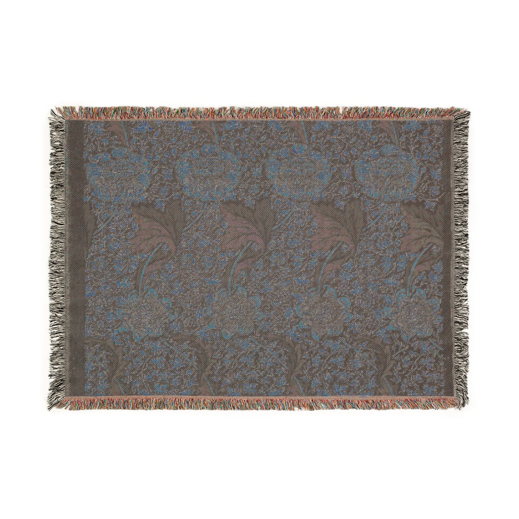 kennet-william-morris | Woven Tapestry Blanket - Image 4