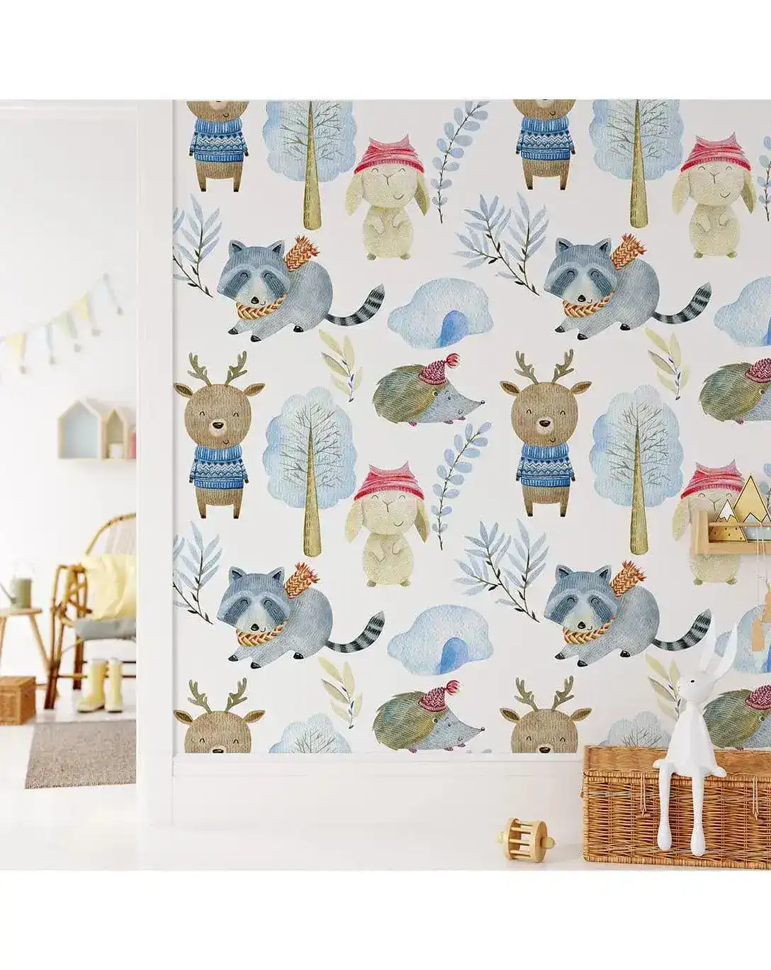 Kids Winter Animals Removable Wallpaper - Image 5