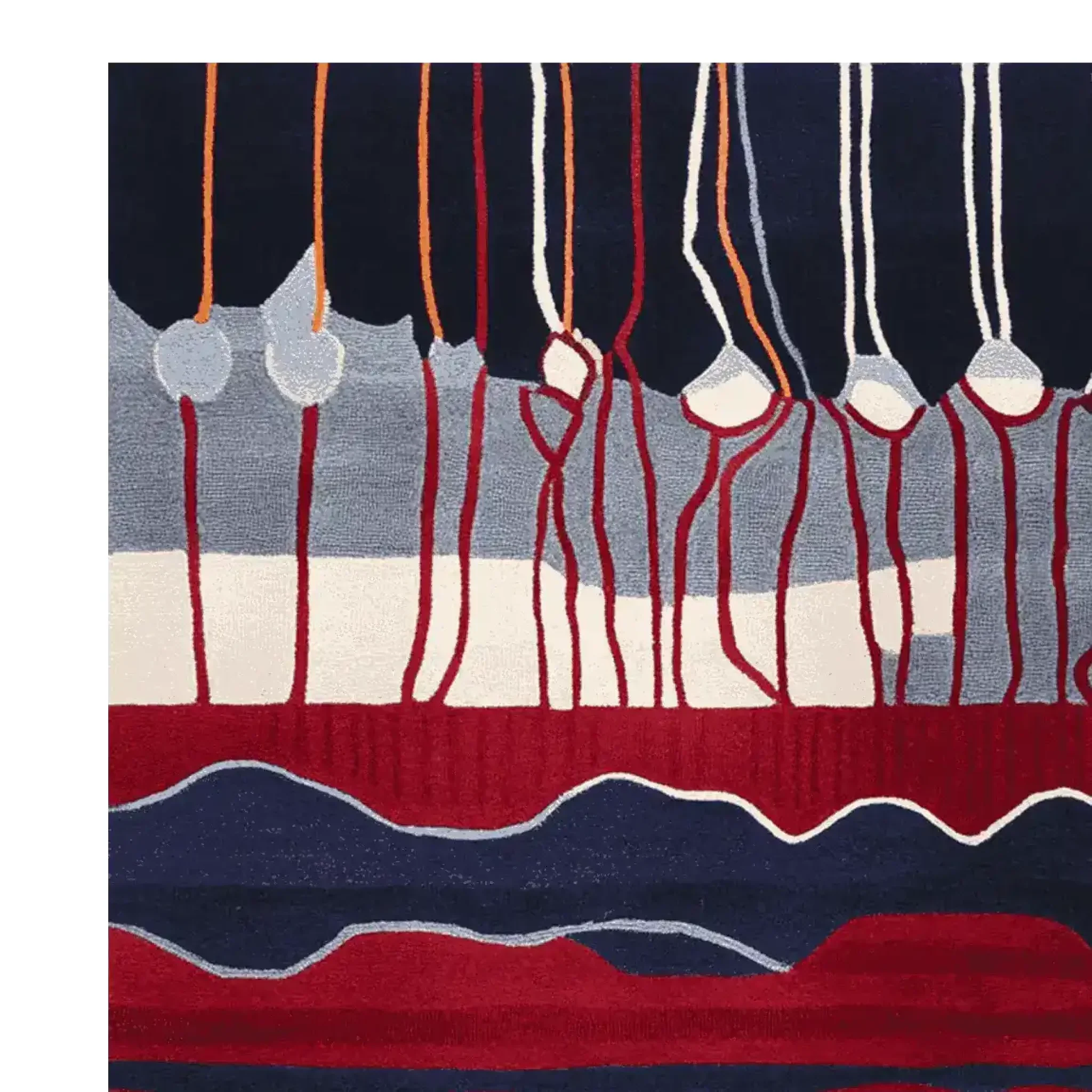Kinetic Vein Flow Hand Tufted Rug - Image 5