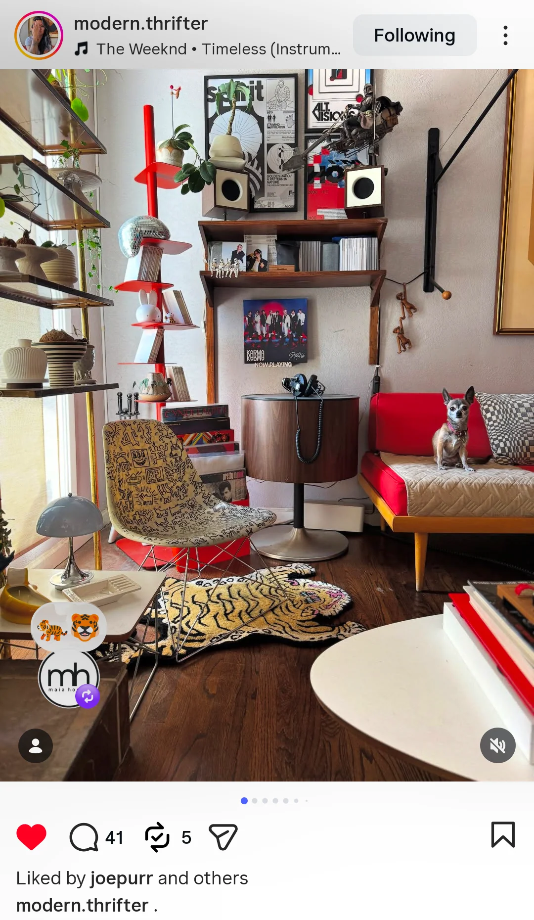 King of the Cats Hand Tufted Wool Rug - Image 3