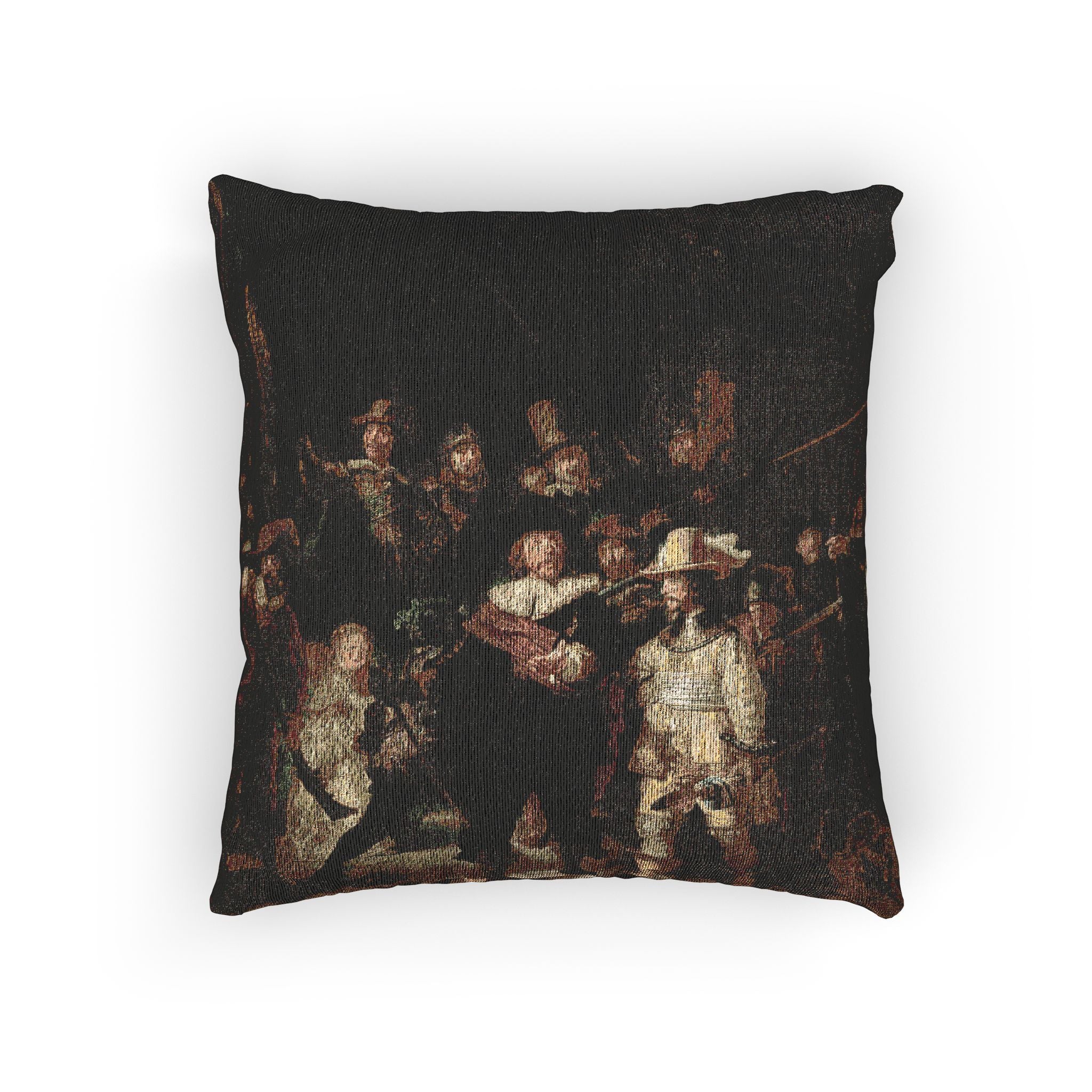 La ronda de noche, por Rembrandt van Rijn | Woven Pillow - Image 3