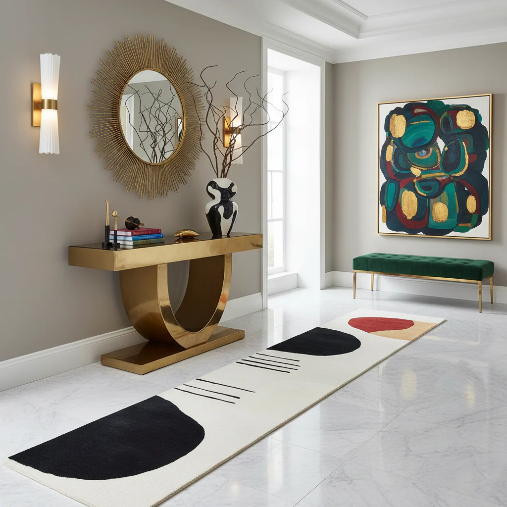 Labyrinthine Echoes Hand Tufted Wool Rug - Image 2