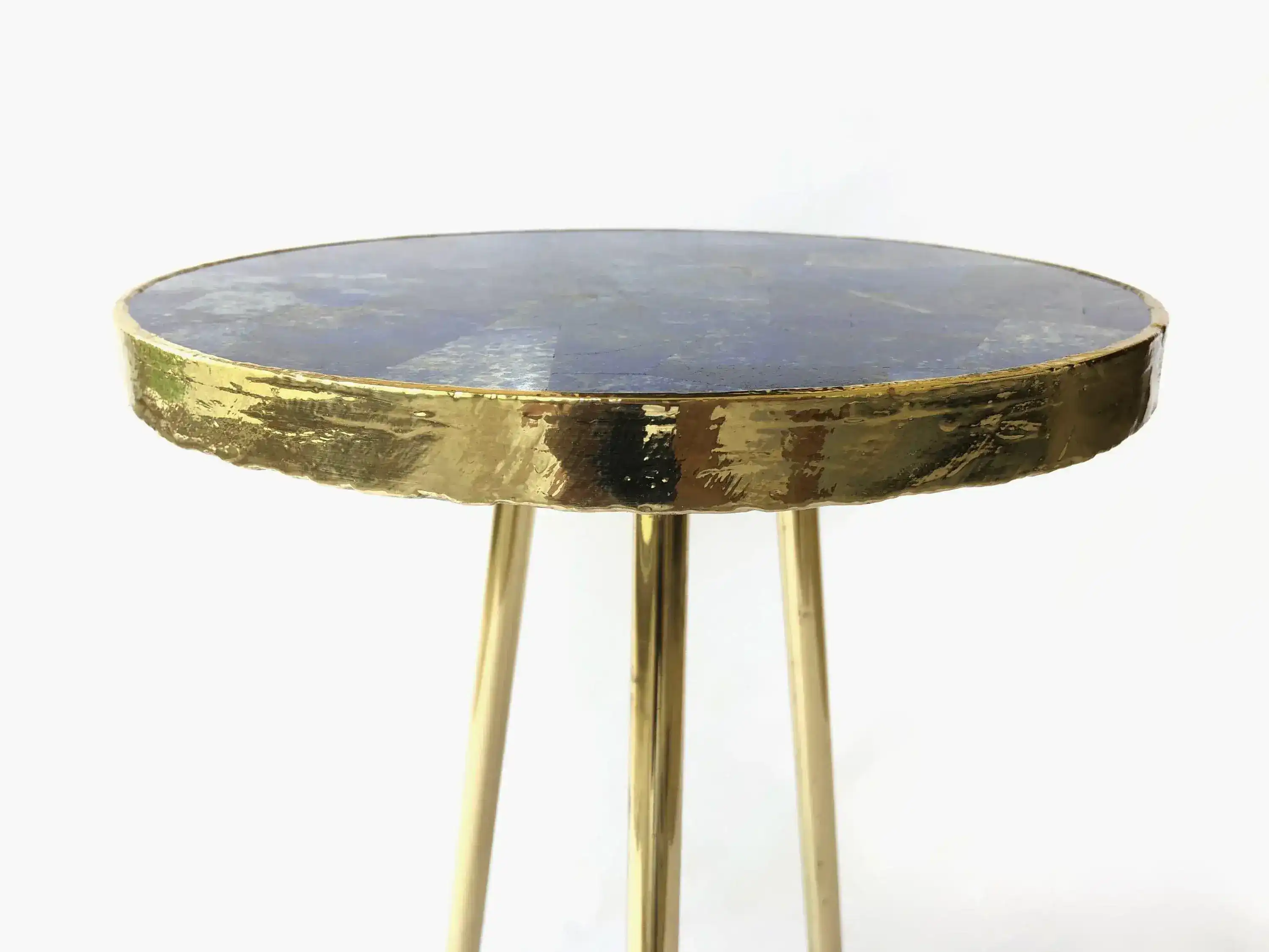 Lapis Lazuli Round Coffee Side Table - Image 4