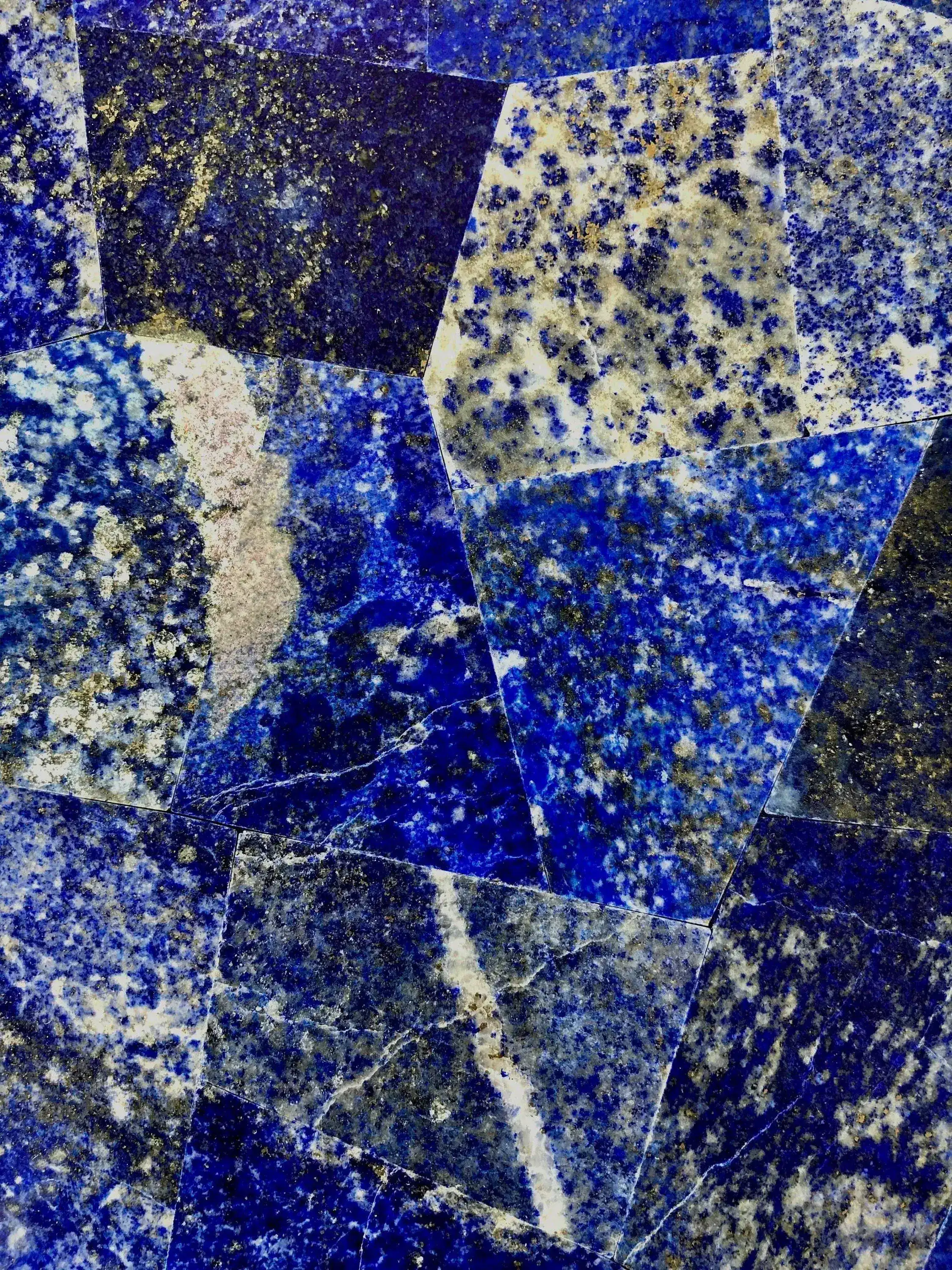 Lapis Lazuli Round Coffee Side Table - Image 7