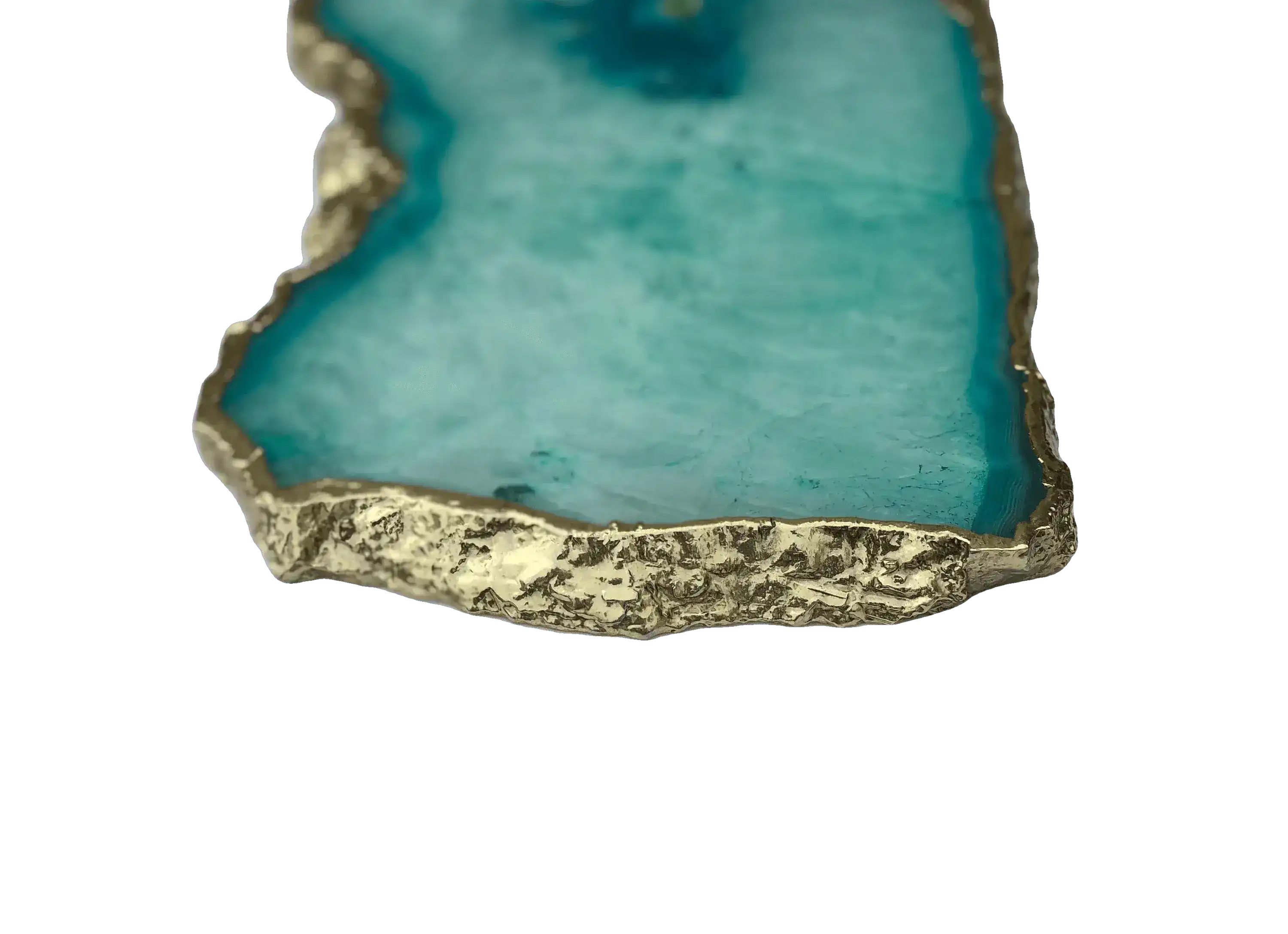 Large Aqua Agate Cheese platter Tray - Image 2