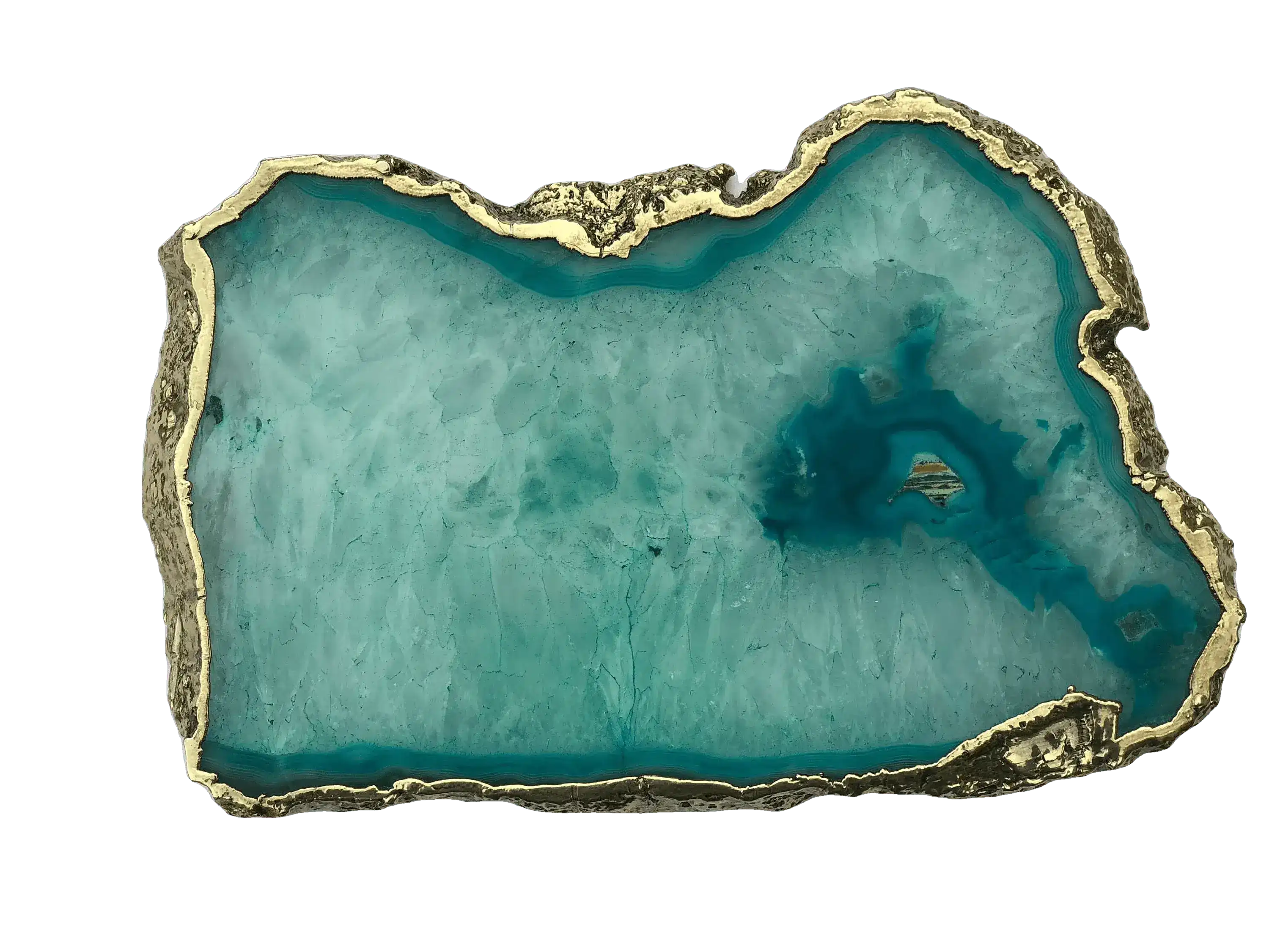 Large Aqua Agate Cheese platter Tray - Image 4