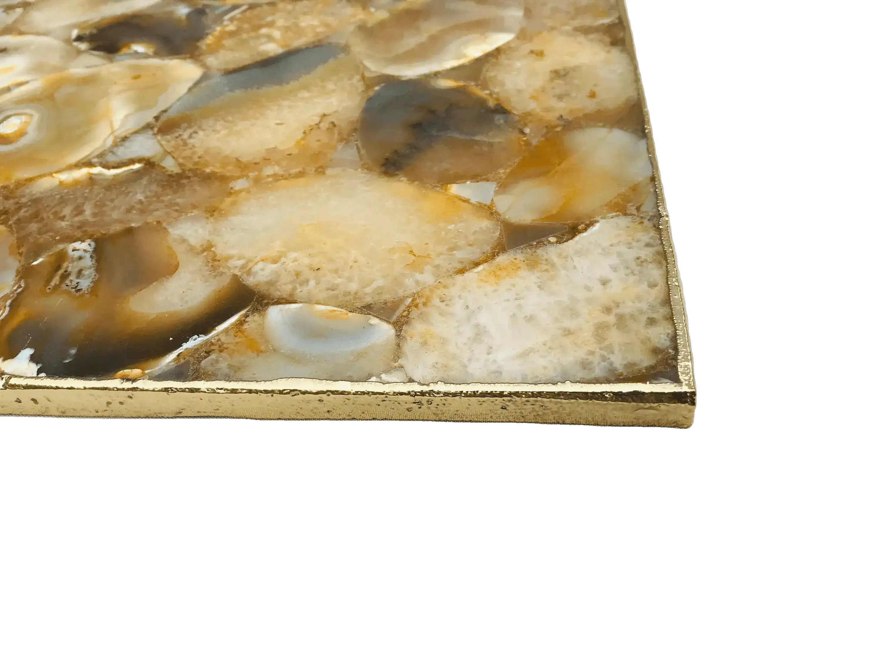 Large Brown Agate Cheese Platter Tray - Image 2