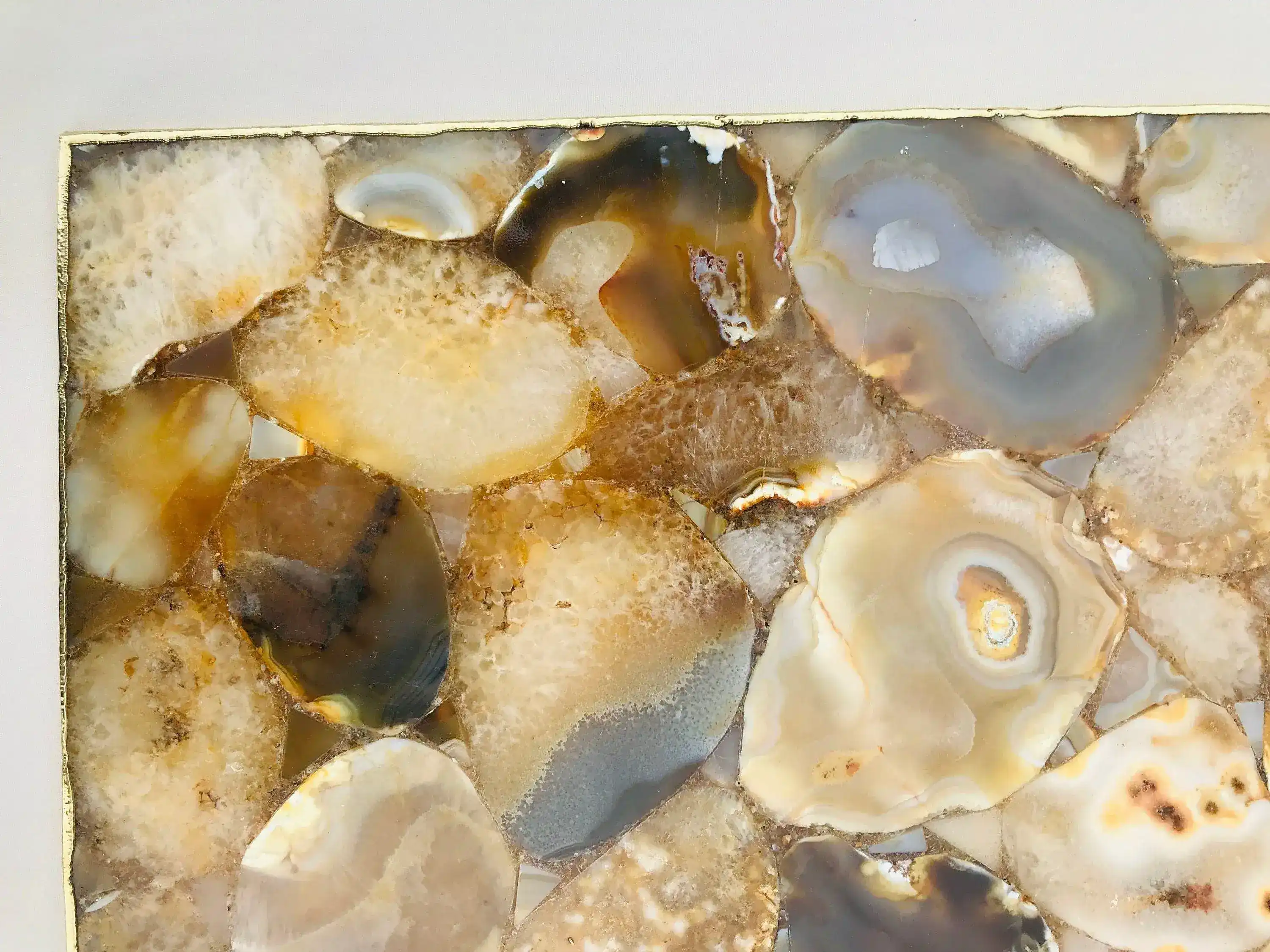 Large Brown Agate Cheese Platter Tray - Image 4