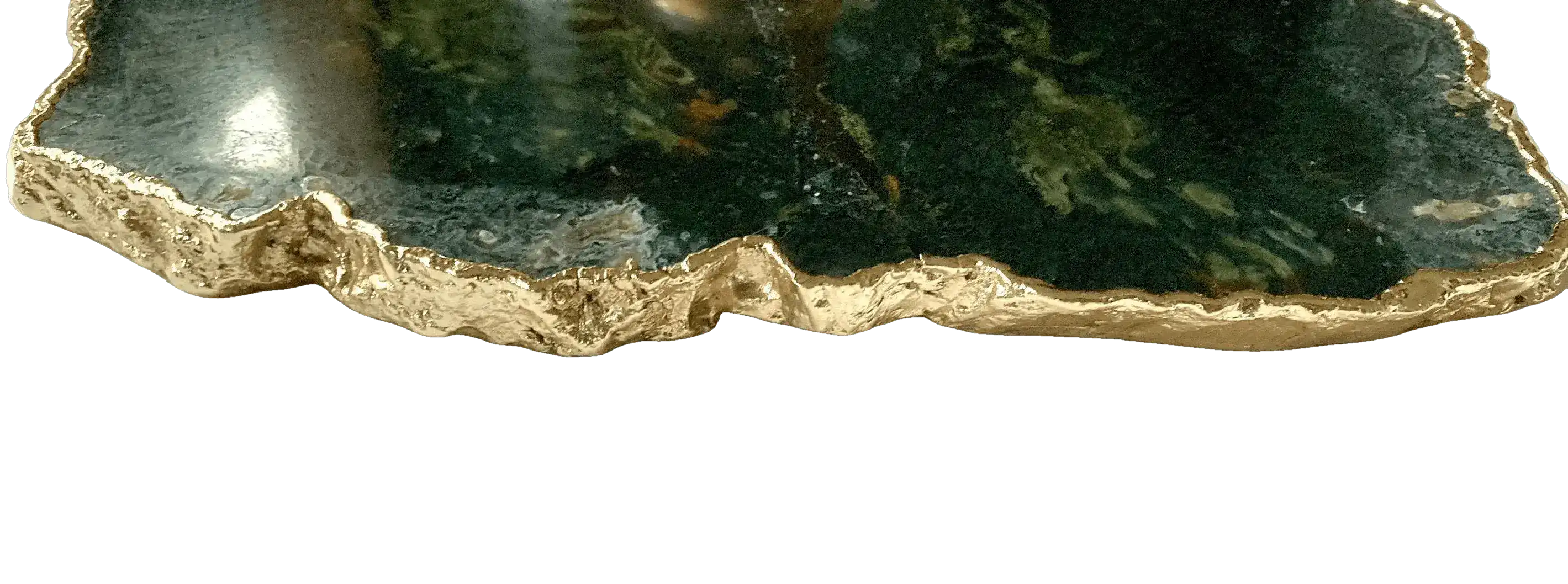 Large Green Agate Cheese Platter Tray - Image 4